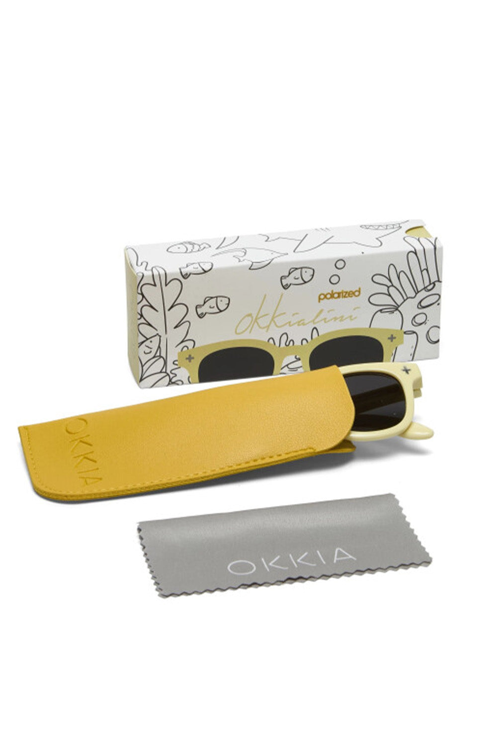 Okkia-Lini Orlando Bambino Çocuk Güneş Gözlüğü Krem 3/5 Yaş-Güneş Gözlüğü-6-Milagron.com
