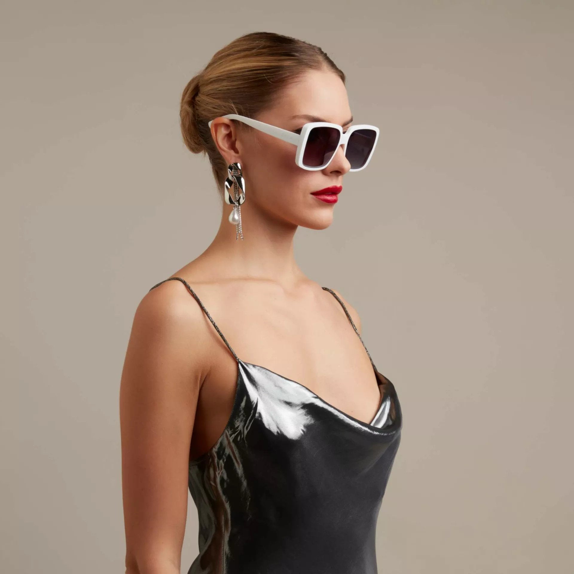 Okkia-Okkia Alessia Unisex Güneş Gözlüğü Beyaz-Güneş Gözlüğü-6-Milagron.com