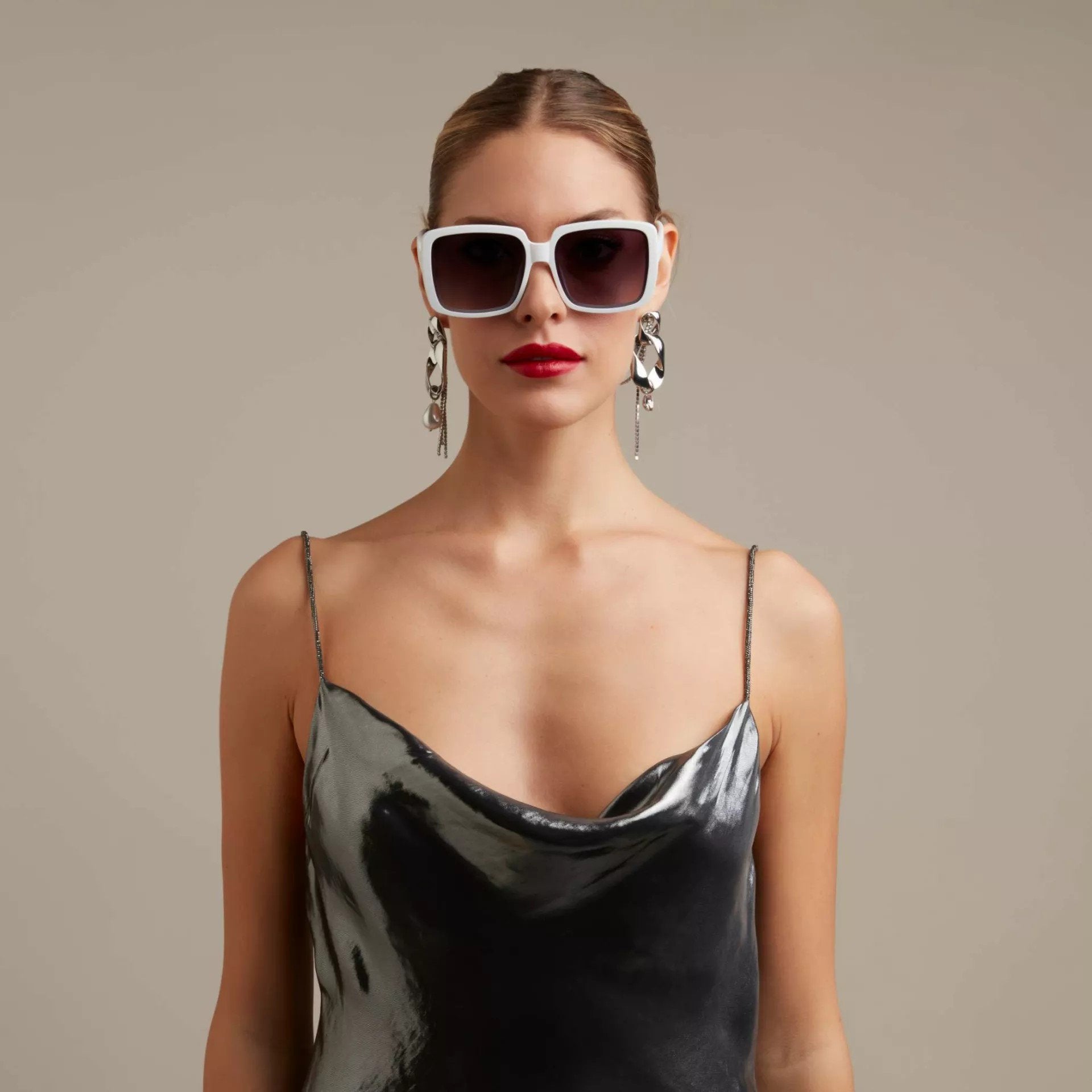 Okkia-Okkia Alessia Unisex Güneş Gözlüğü Beyaz-Güneş Gözlüğü-8-Milagron.com