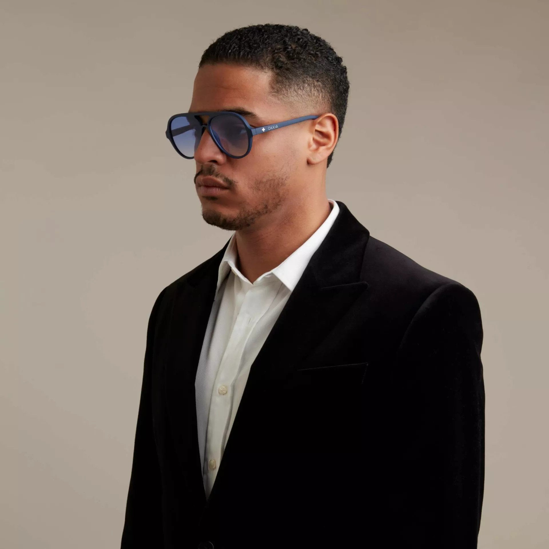 Okkia-Okkia Alessio Unisex Güneş Gözlüğü Mavi Gradyan-Güneş Gözlüğü-4-Milagron.com