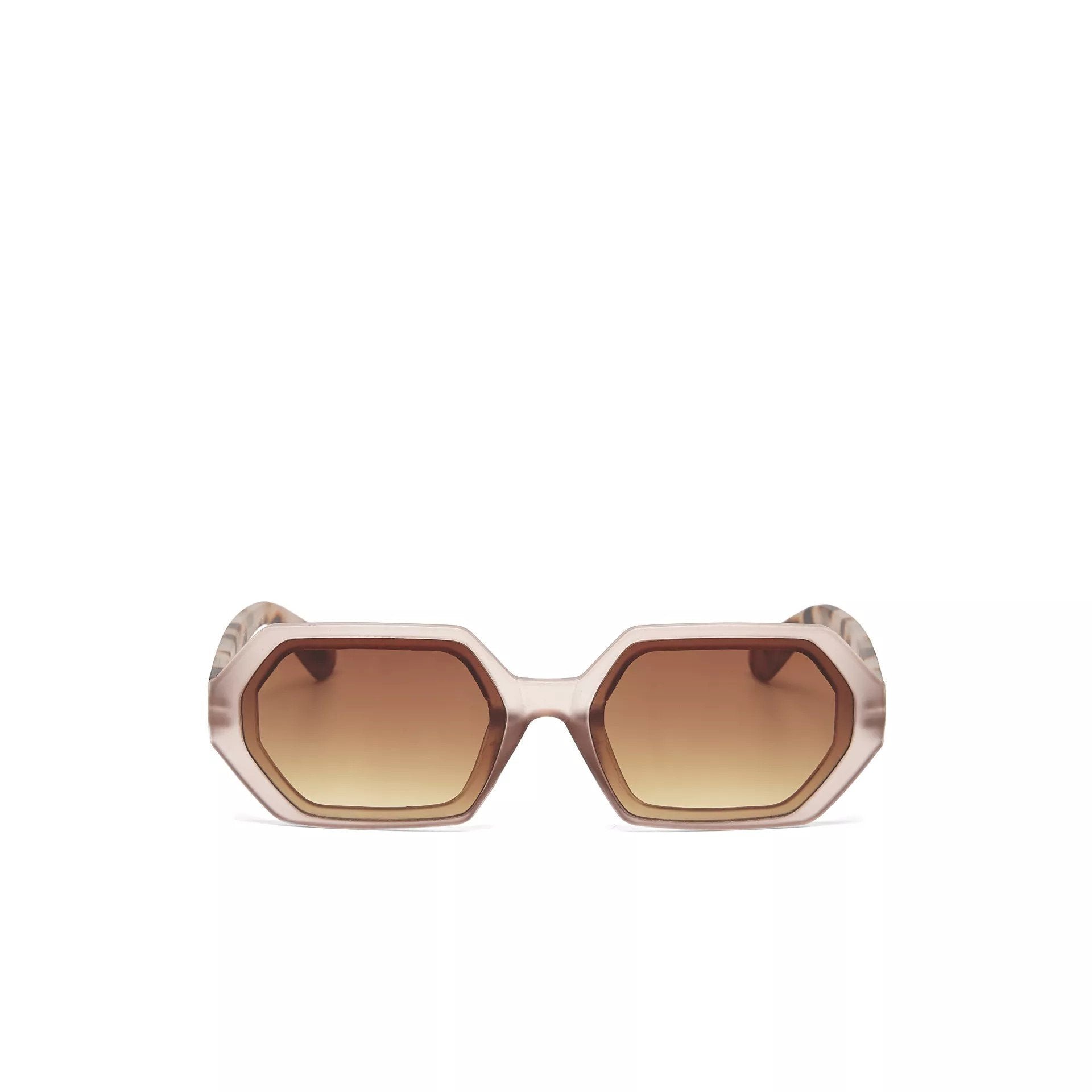 Okkia-Okkia Andrea Altıgen Unisex Güneş Gözlüğü Pembe Havana-Güneş Gözlüğü-4-Milagron.com