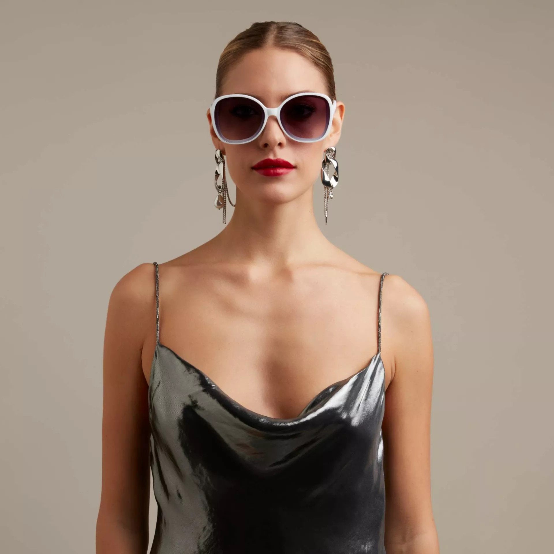 Okkia-Okkia Anna Butterfly Güneş Gözlüğü Beyaz-Güneş Gözlüğü-2-Milagron.com