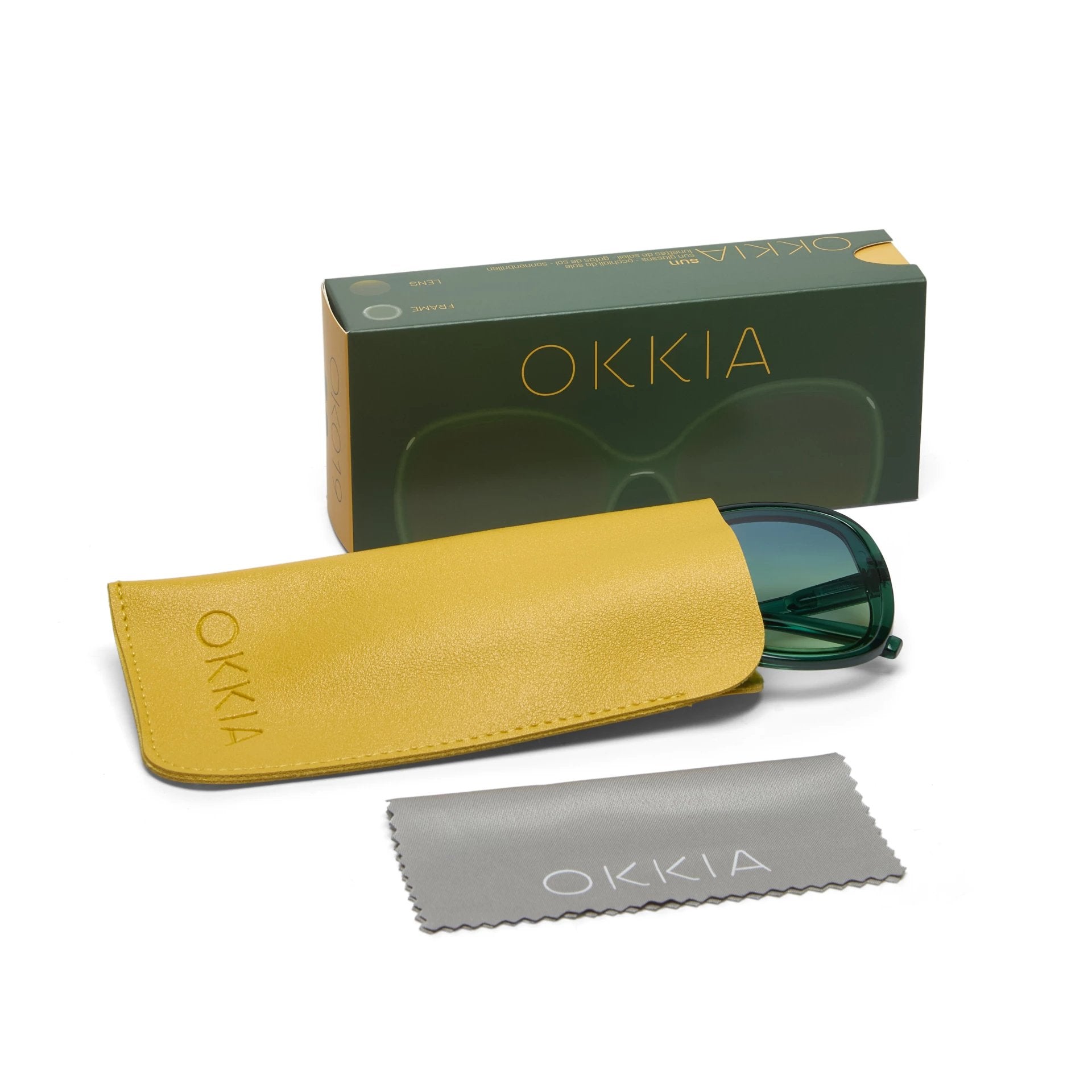 Okkia-Okkia Anna Butterfly Güneş Gözlüğü Green/Yellow Degrade-Güneş Gözlüğü-6-Milagron.com