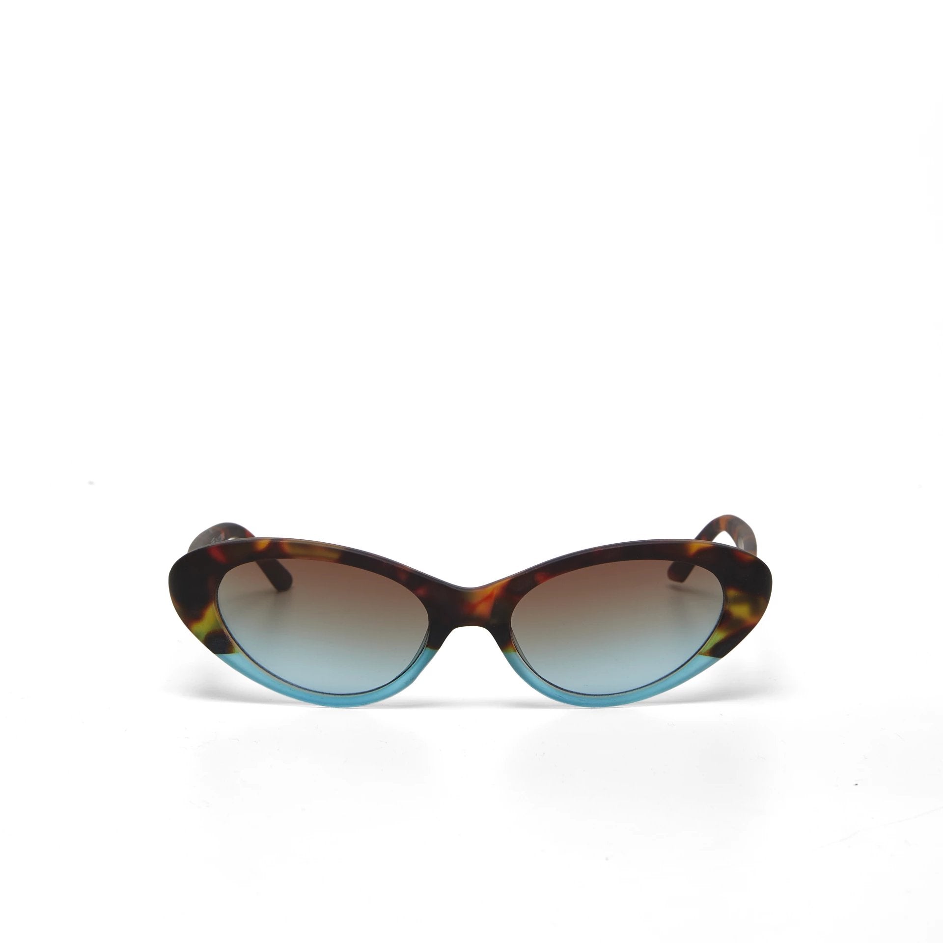 Okkia-Okkia Lina Small Cat Güneş Gözlüğü Havana Mavisi-Güneş Gözlüğü-4-Milagron.com