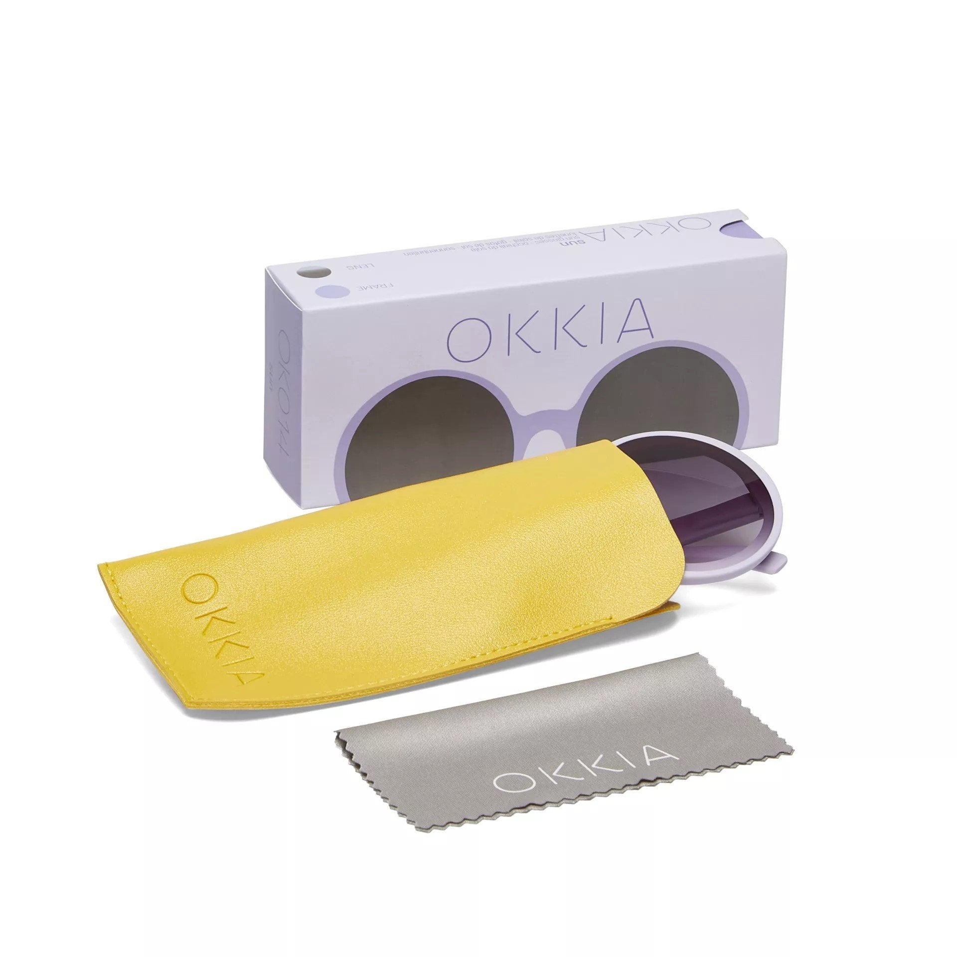 Okkia-Okkia Monica Unisex Büyük Yuvarlak Güneş Gözlüğü Lila-Güneş Gözlüğü-7-Milagron.com