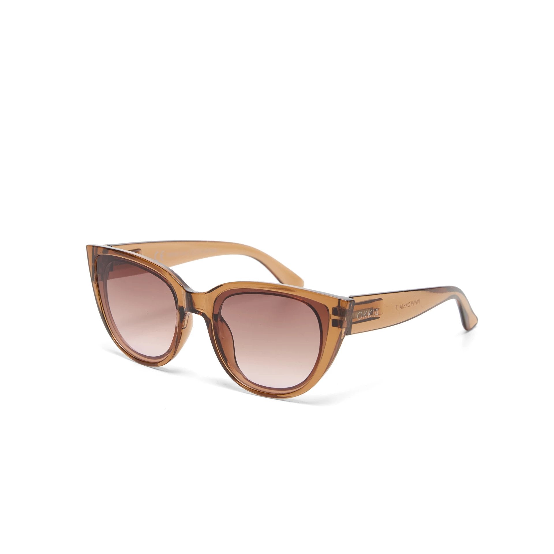 Okkia-Okkia Silvia Güneş Gözlüğü Kahverengi/Açık Pembe Degrade-Güneş Gözlüğü-6-Milagron.com