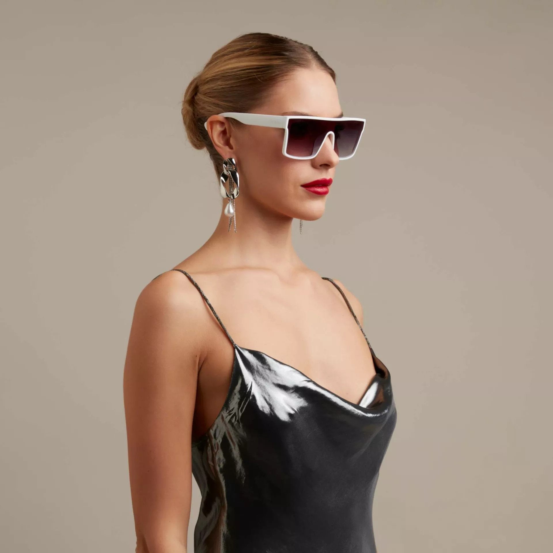 Okkia-Okkia Tokyo Unisex Güneş Gözlüğü Beyaz-Güneş Gözlüğü-6-Milagron.com