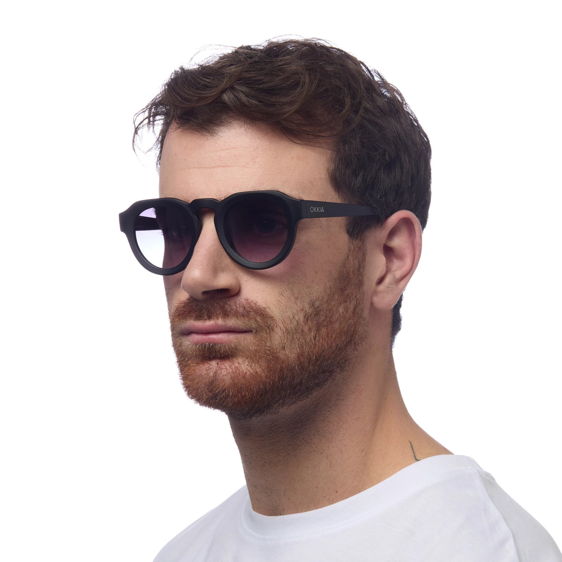 Okkia-Okkia Zeno Round Unisex Güneş Gözlüğü Siyah-Güneş Gözlüğü-2-Milagron.com