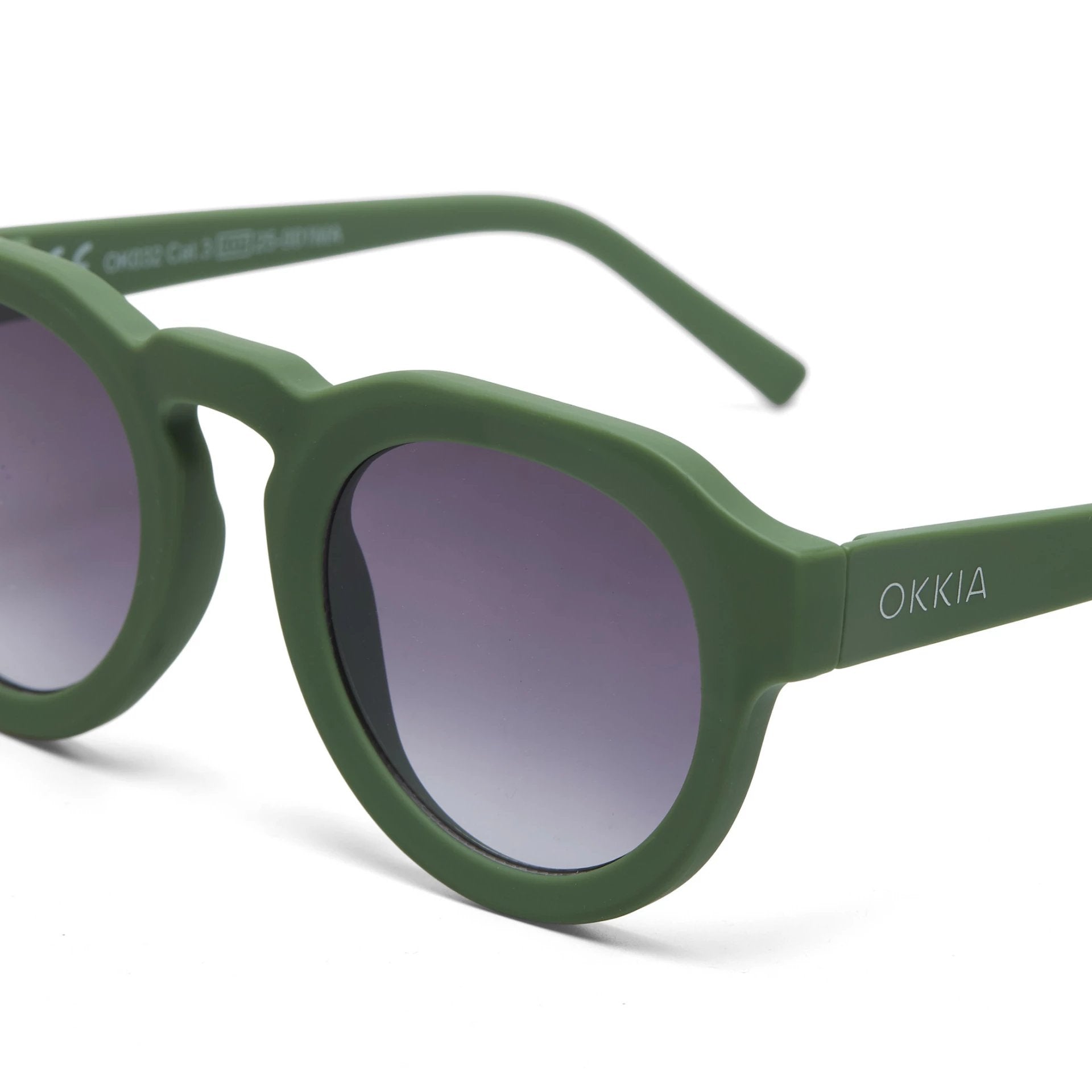 Okkia-Okkia Zeno Round Unisex Verde Güneş Gözlüğü Siyah Degrade-Güneş Gözlüğü-5-Milagron.com