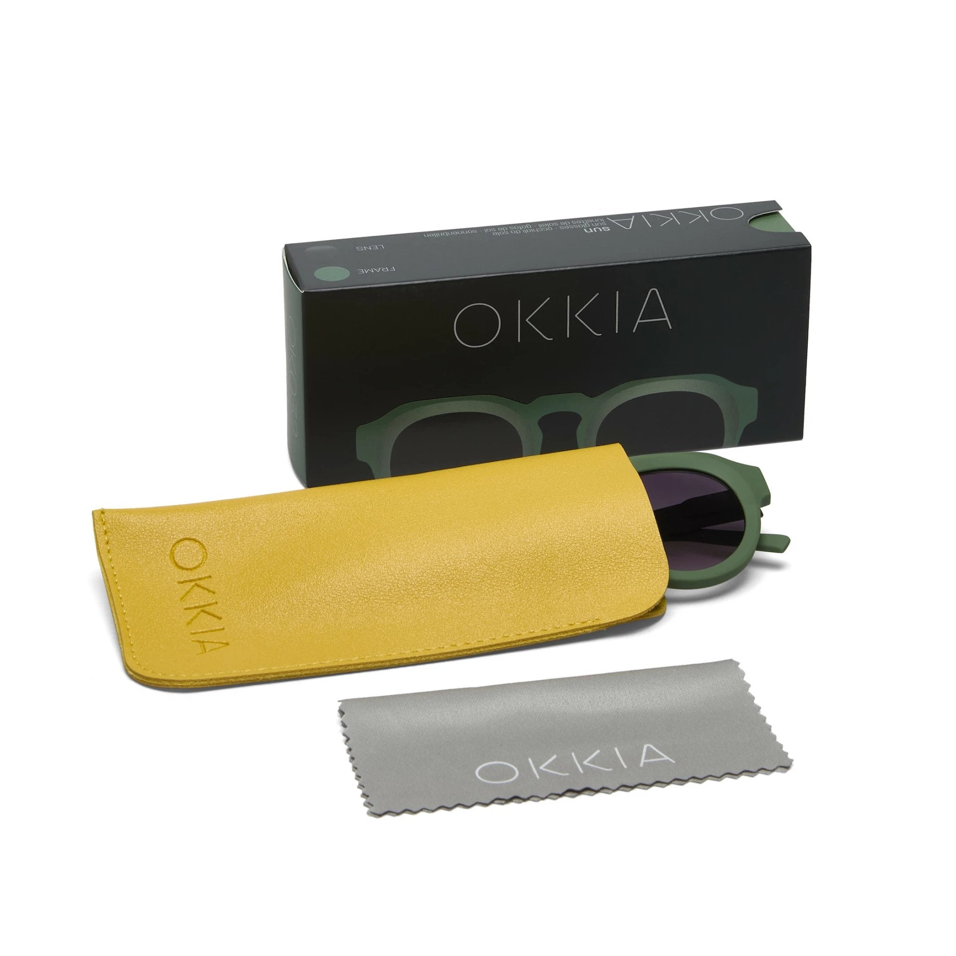 Okkia-Okkia Zeno Round Unisex Verde Güneş Gözlüğü Siyah Degrade-Güneş Gözlüğü-7-Milagron.com