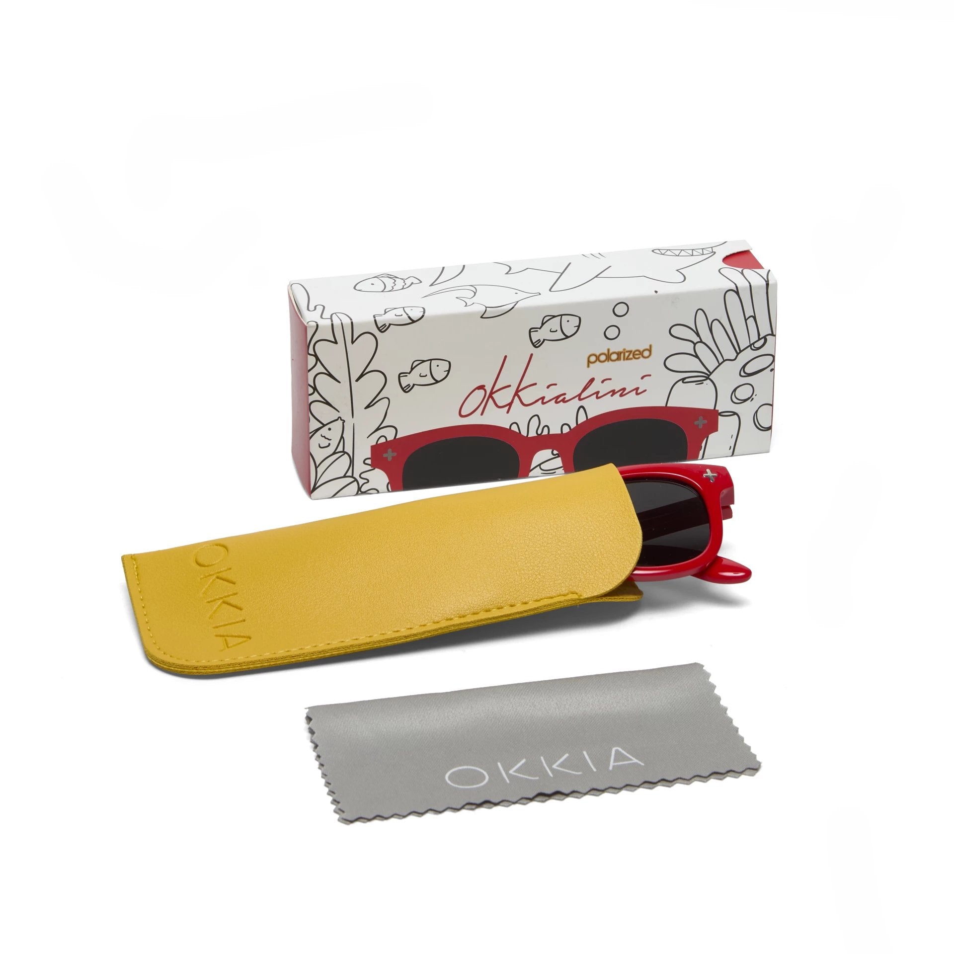 Okkia-Okkialini Orlando Bambino çocuk Güneş Gözlüğü Kırmızı 6/10 Yaş-Güneş Gözlüğü-6-Milagron.com