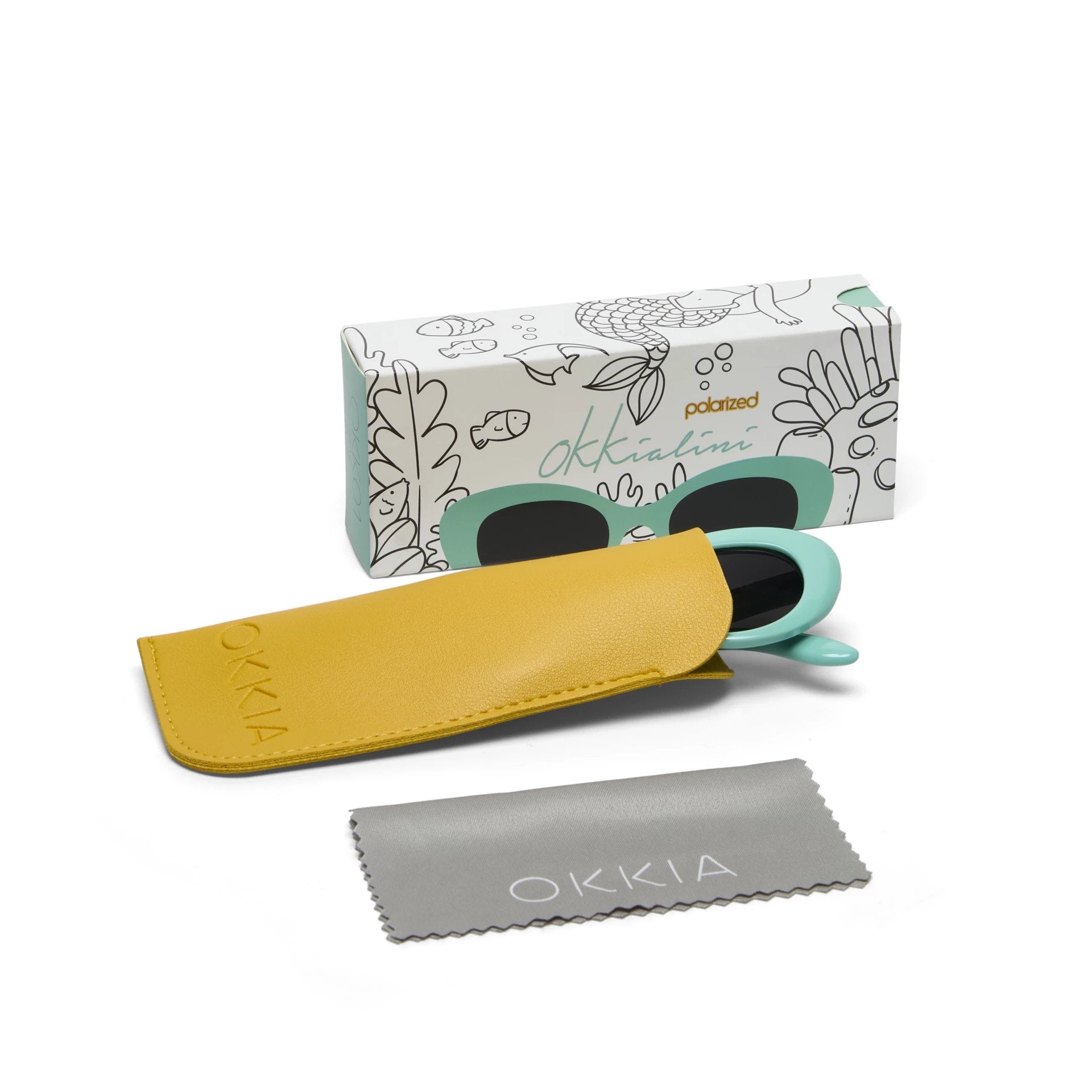 Okkia-Okkialini Paris Bambina çocuk Güneş Gözlüğü Turkuaz 6/10 Yaş-Güneş Gözlüğü-6-Milagron.com