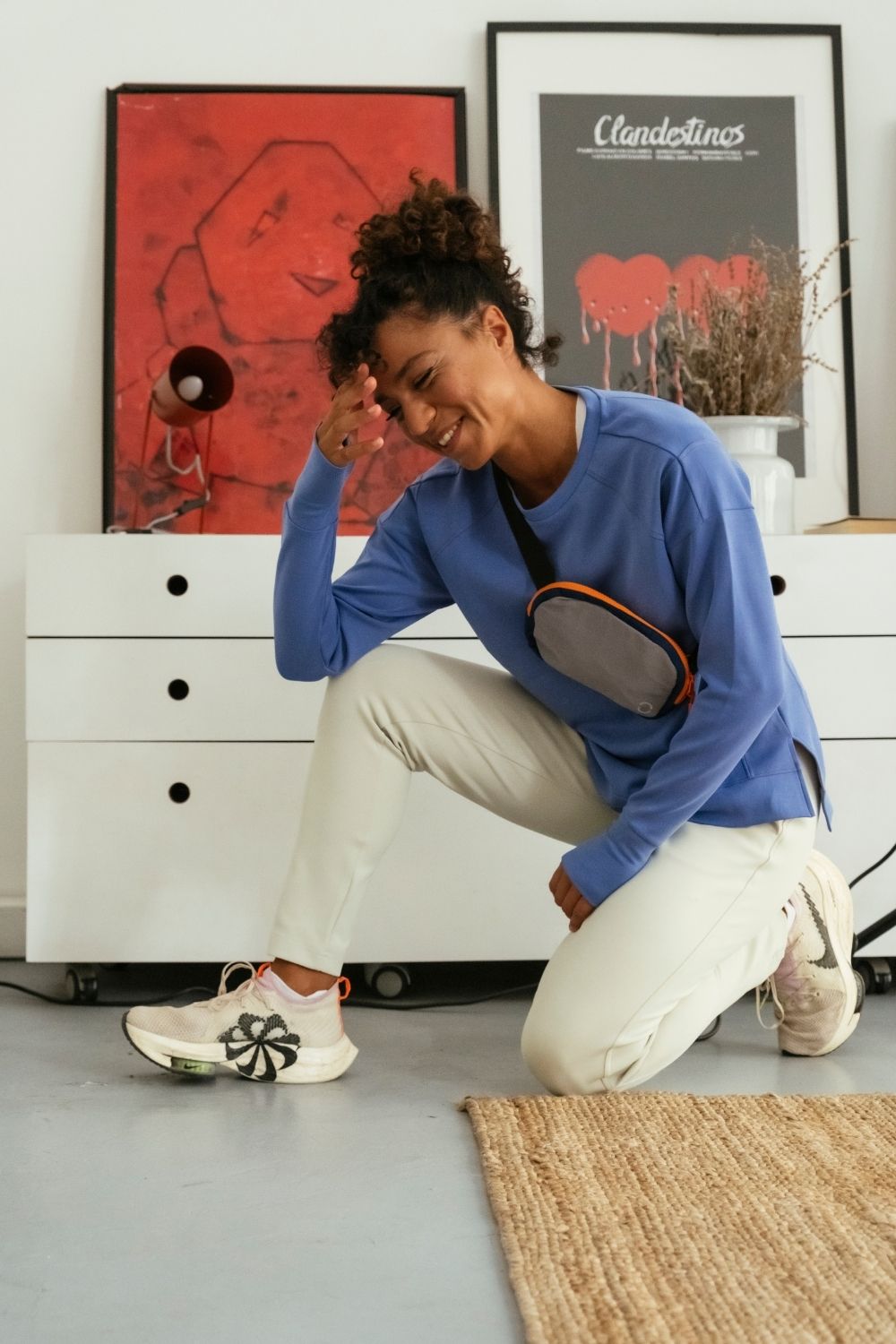 One Of Us-Carrie Me Tenderly Bel Çantası ( Gri / Turuncu )-Bel Çantası-1-Milagron.com