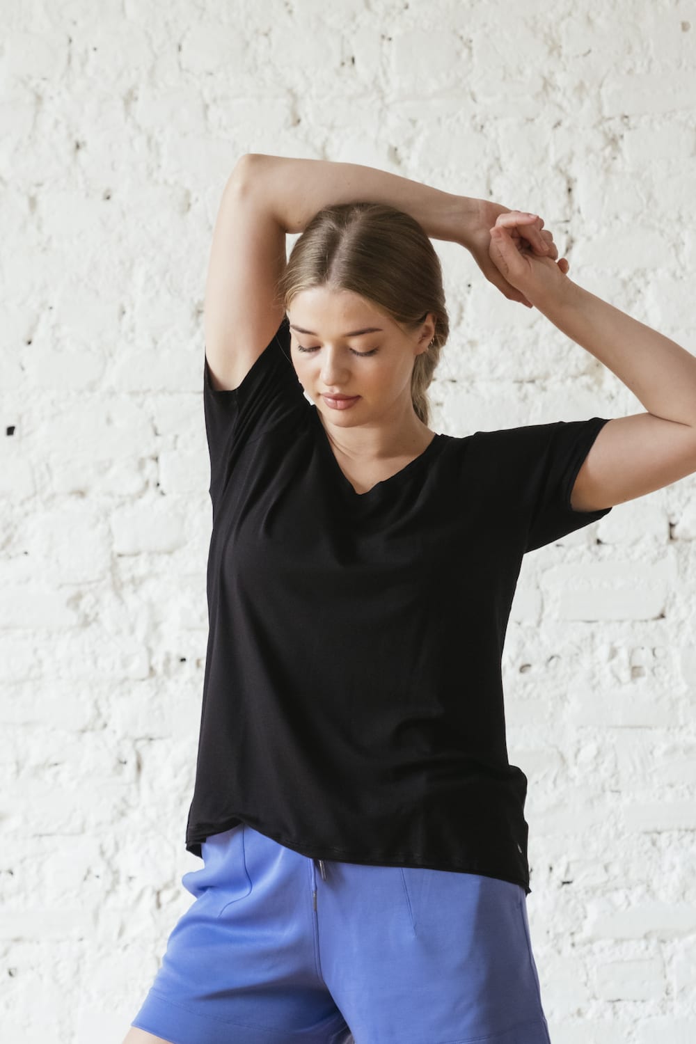 One Of Us-Maya Works Hard T-shirt ( V Yaka )-T-Shirts-1-Milagron.com