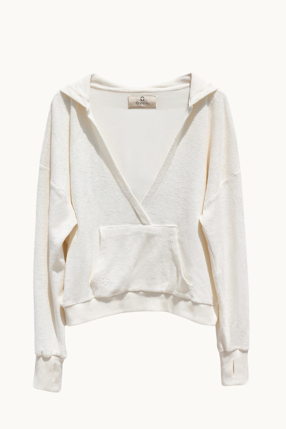 One Of Us-Terry Looks Sweet Havlu Hoodie-Sweatshirts & Hoodies-2-Milagron.com