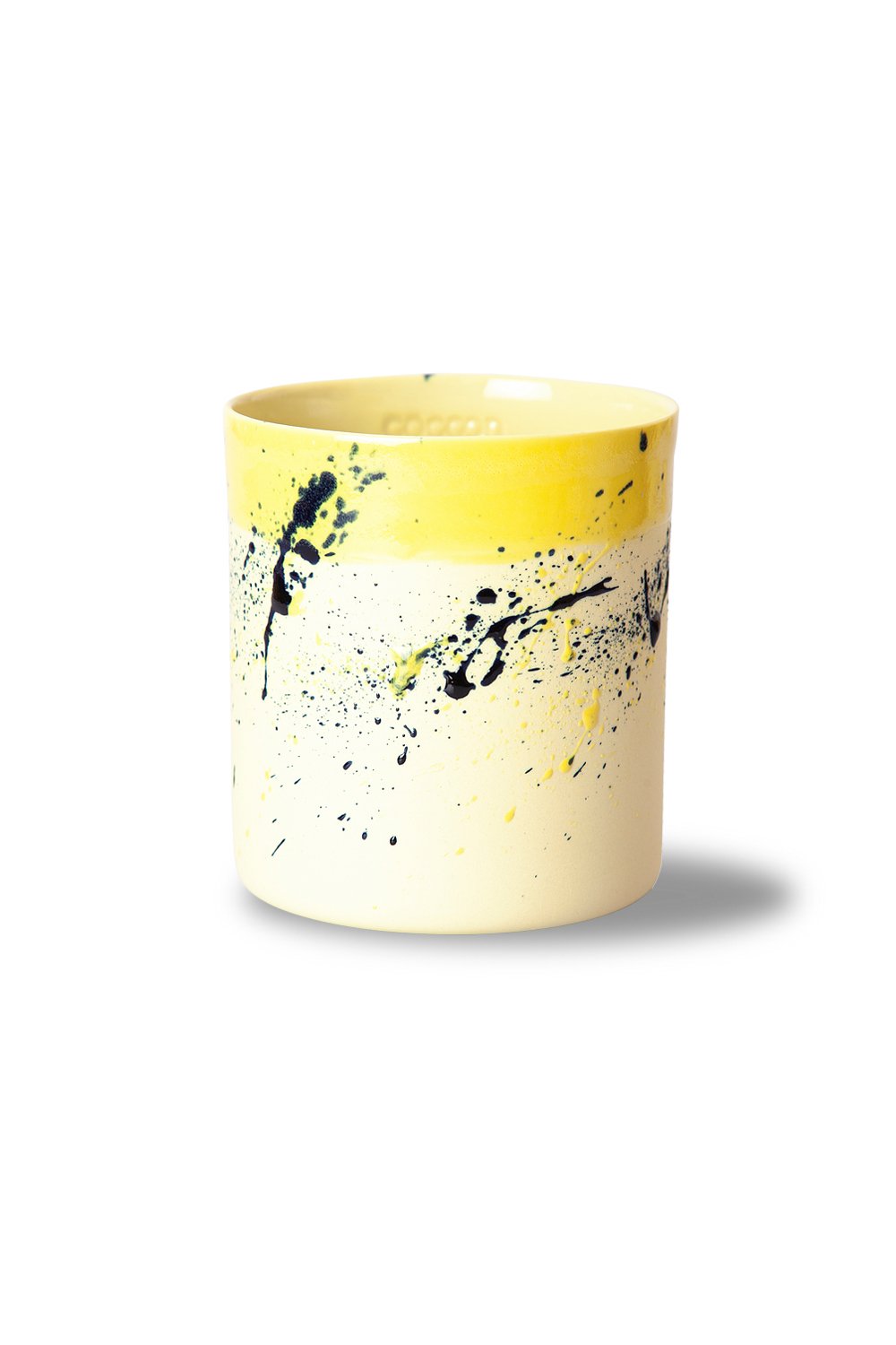 Only Cocoon-Flux Sarı El Yapımı Porselen Bardak-Bardak-1-Milagron.com