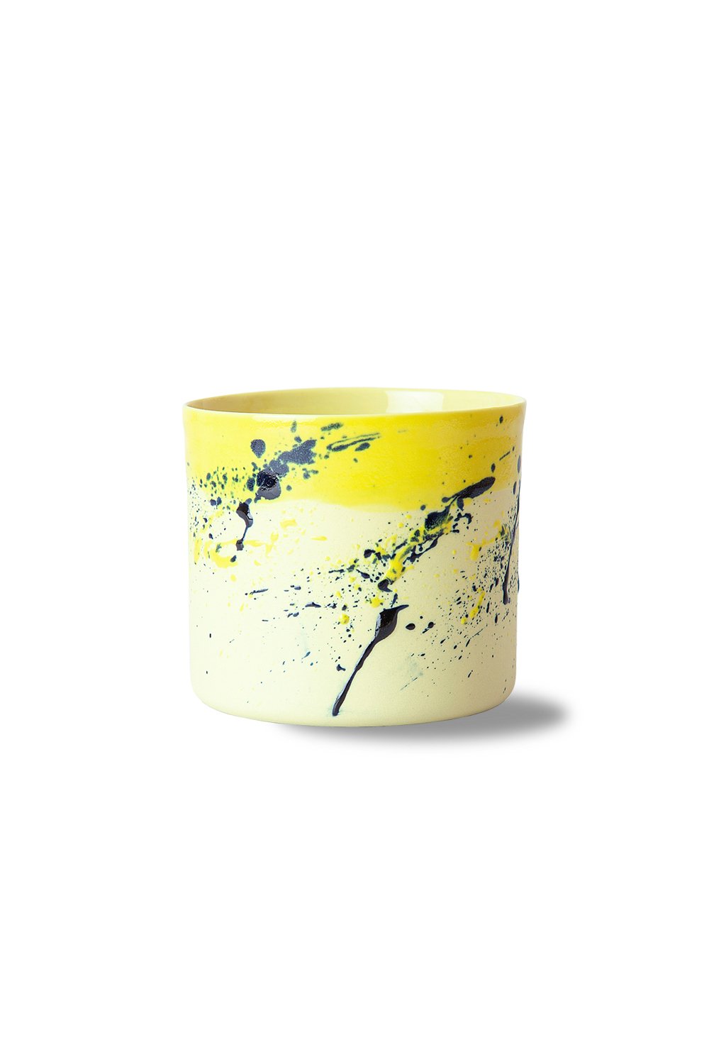 Only Cocoon-Flux Sarı El Yapımı Porselen Bardak-Bardak-1-Milagron.com