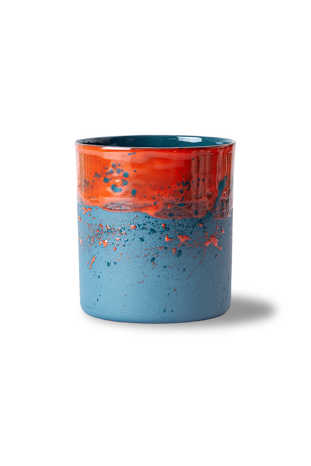 Only Cocoon-Flux Yeşil & Kırmızı El Yapımı Porselen Bardak-Bardak-1-Milagron.com