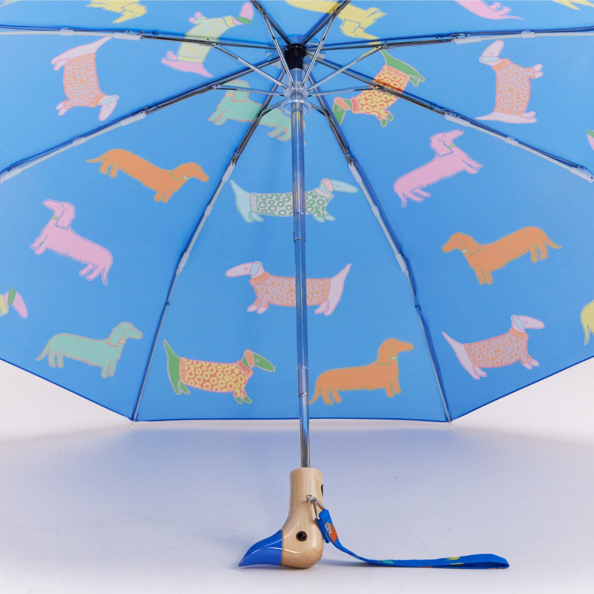 Original Duckhead Duck Kompakt Şemsiye Dogs In Blue