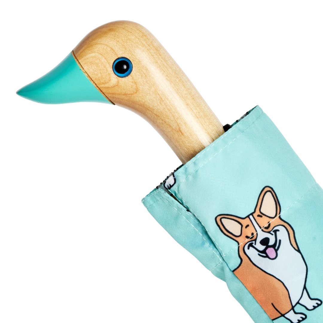 Original Duckhead-Original Duckhead Duck Kompakt şemsiye Corgi Mint Compact-Şemsiye-2-Milagron.com