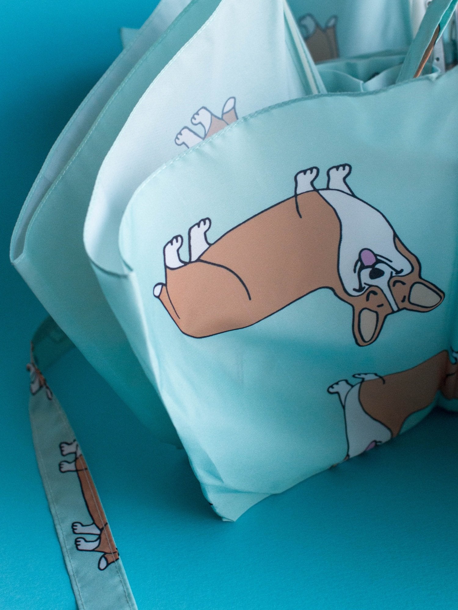 Original Duckhead-Original Duckhead Duck Kompakt şemsiye Corgi Mint Compact-Şemsiye-8-Milagron.com