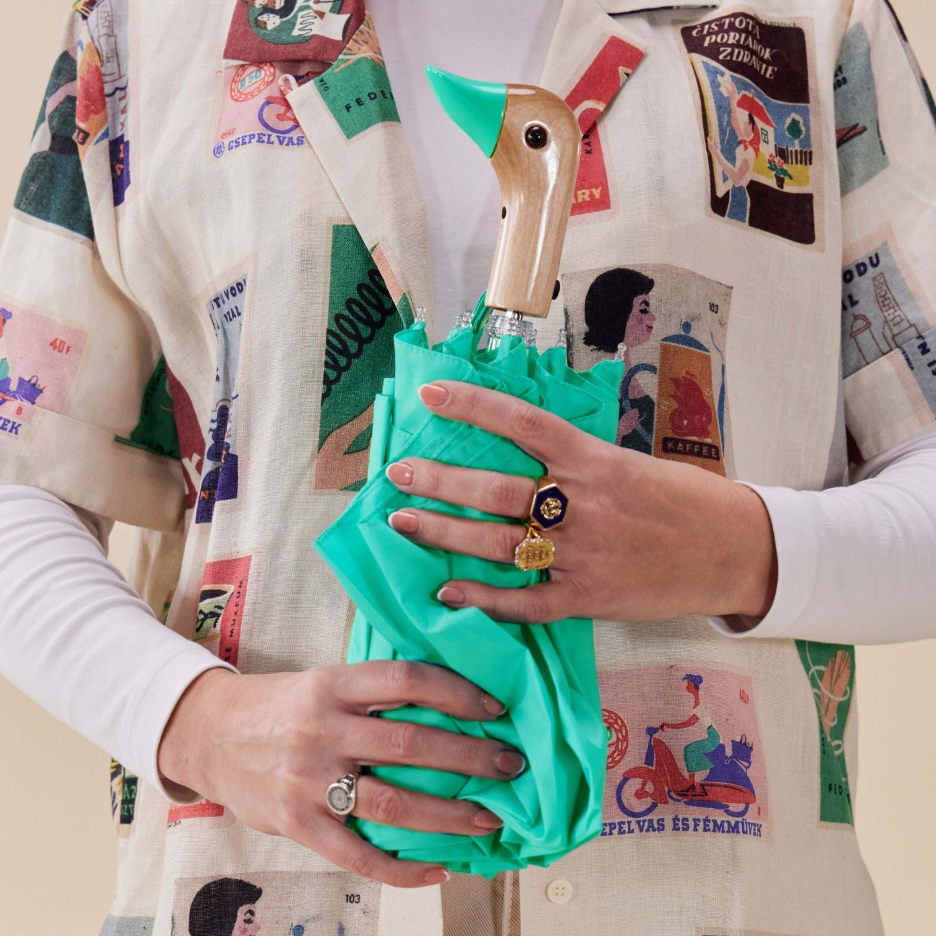 Original Duckhead-Original Duckhead Duck Kompakt şemsiye Mint-Şemsiye-4-Milagron.com