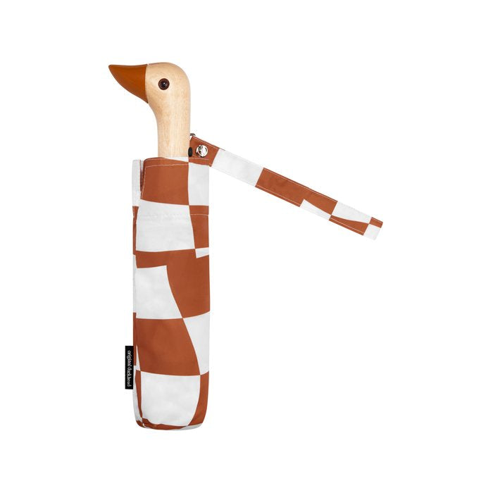 Original Duckhead-Original Duckhead Duck Kompakt şemsiye Peanut Butter Checks-Şemsiye-1-Milagron.com