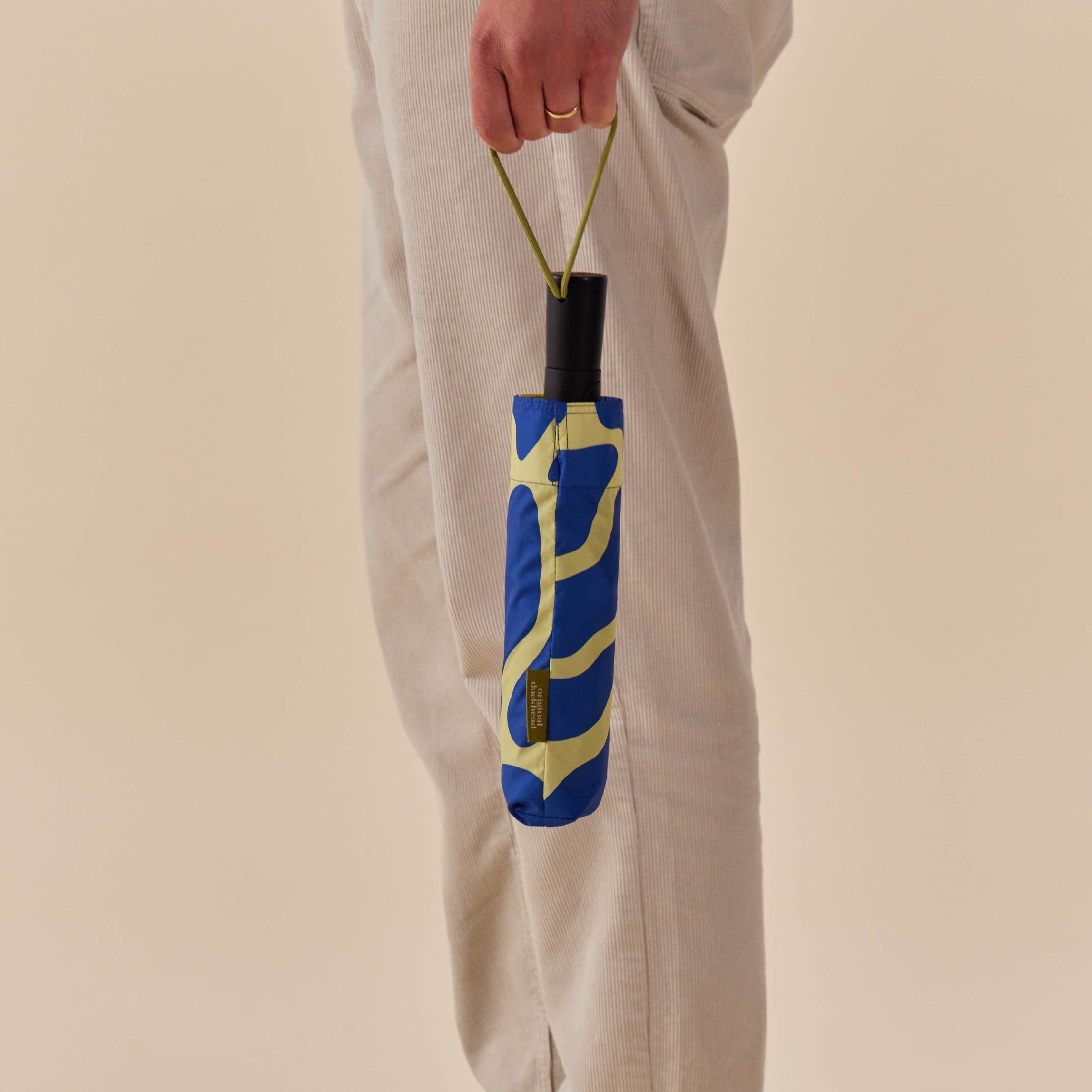 Original Duckhead-Original Duckhead The Daily Blue Ripples Automatic Umbrella-Şemsiye-5-Milagron.com