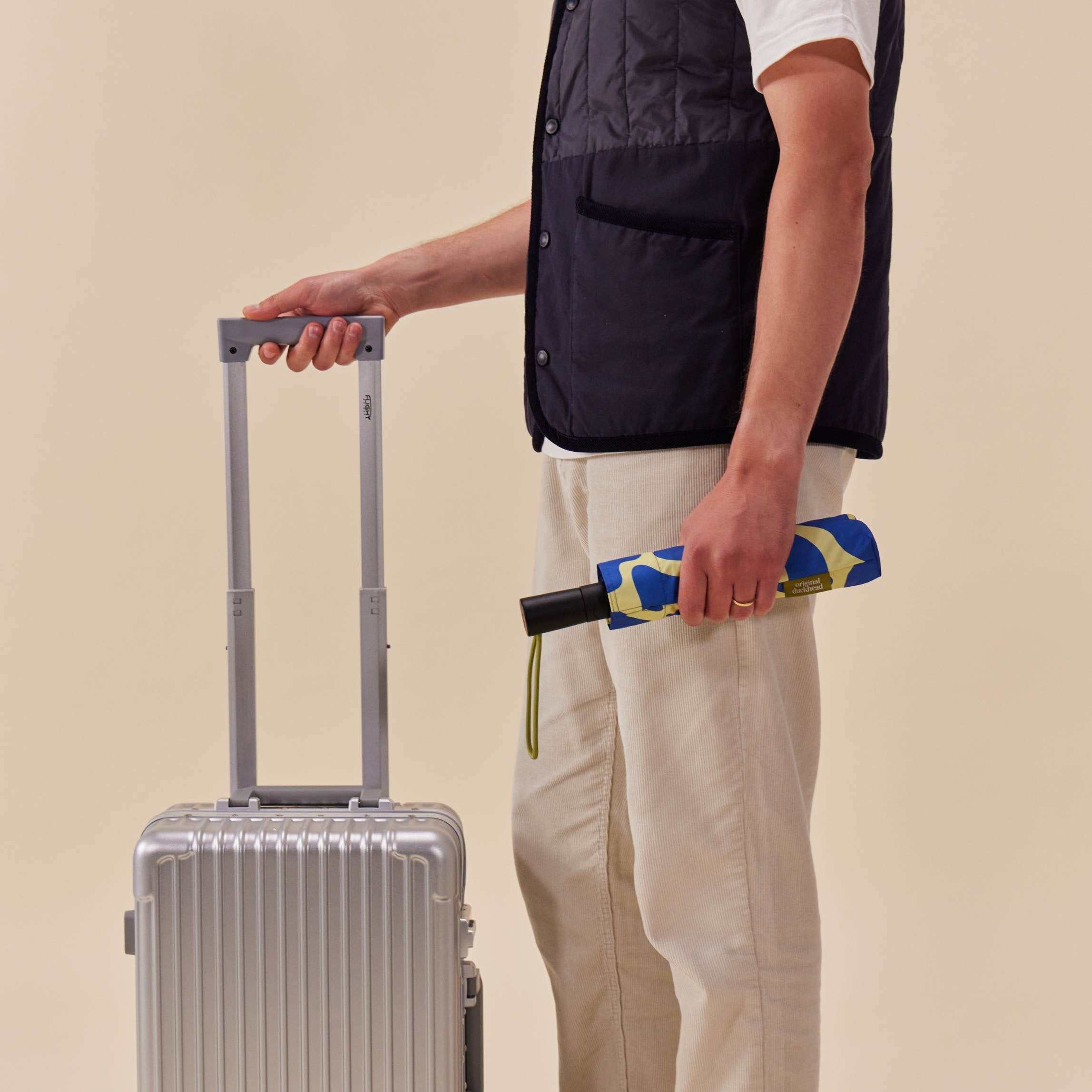 Original Duckhead-Original Duckhead The Daily Blue Ripples Automatic Umbrella-Şemsiye-6-Milagron.com