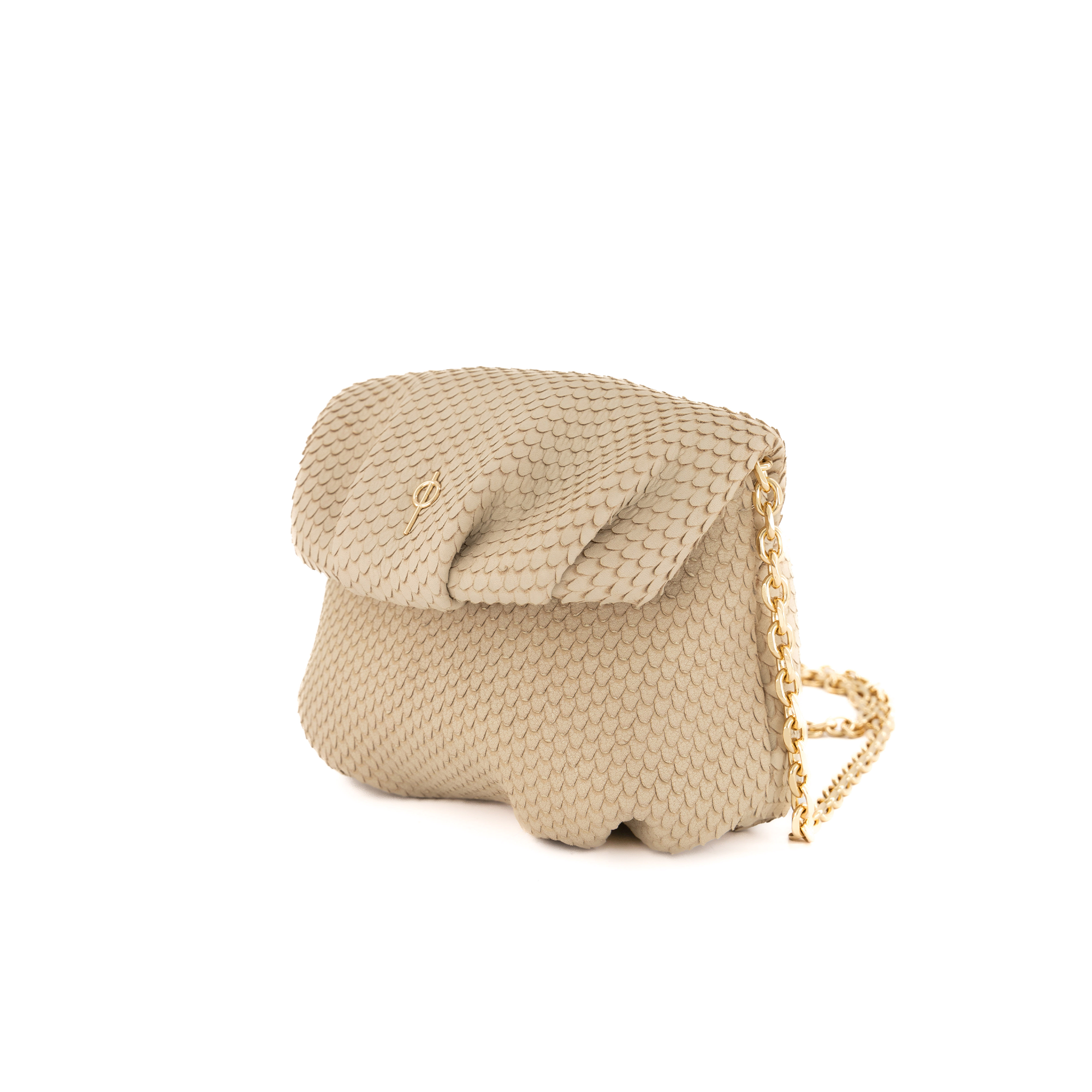 Otrera-Baby Leda Snake Beige-Omuz Çantası-2-Milagron.com
