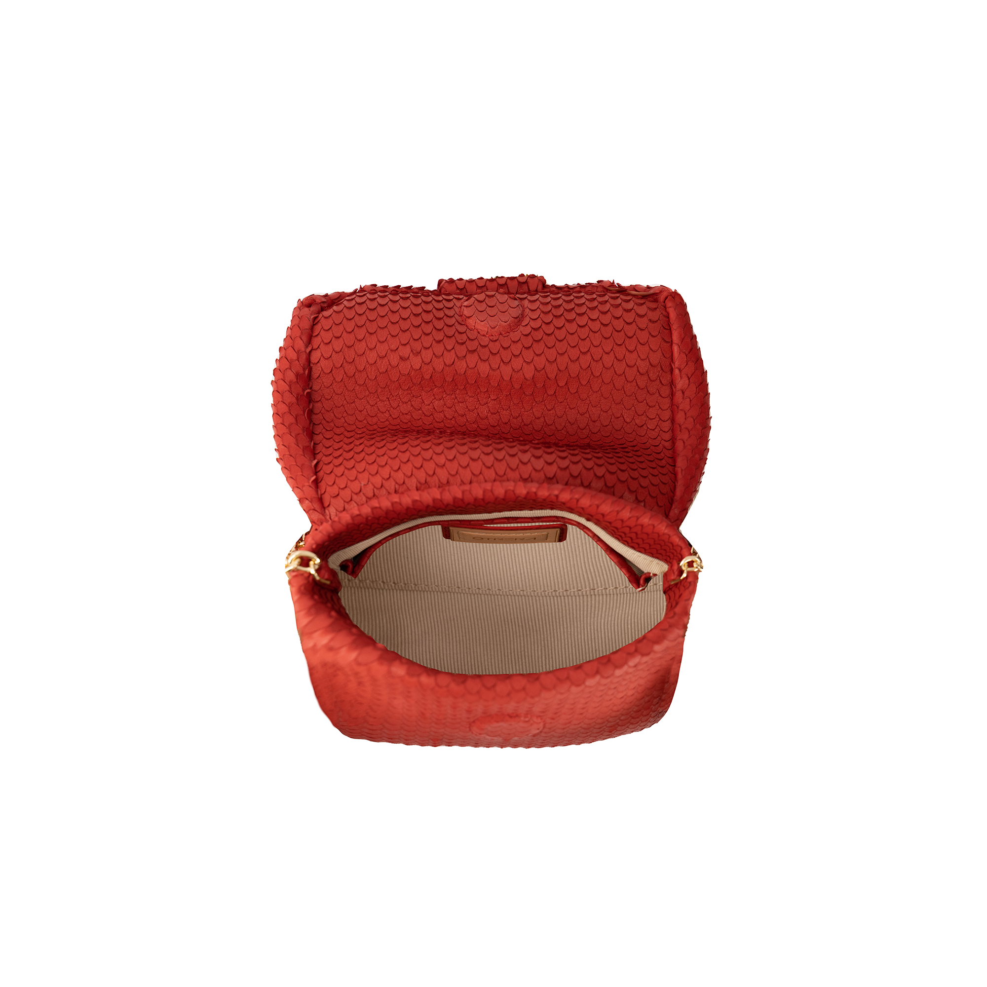 Otrera-Baby Leda Snake Red-Omuz Çantası-3-Milagron.com