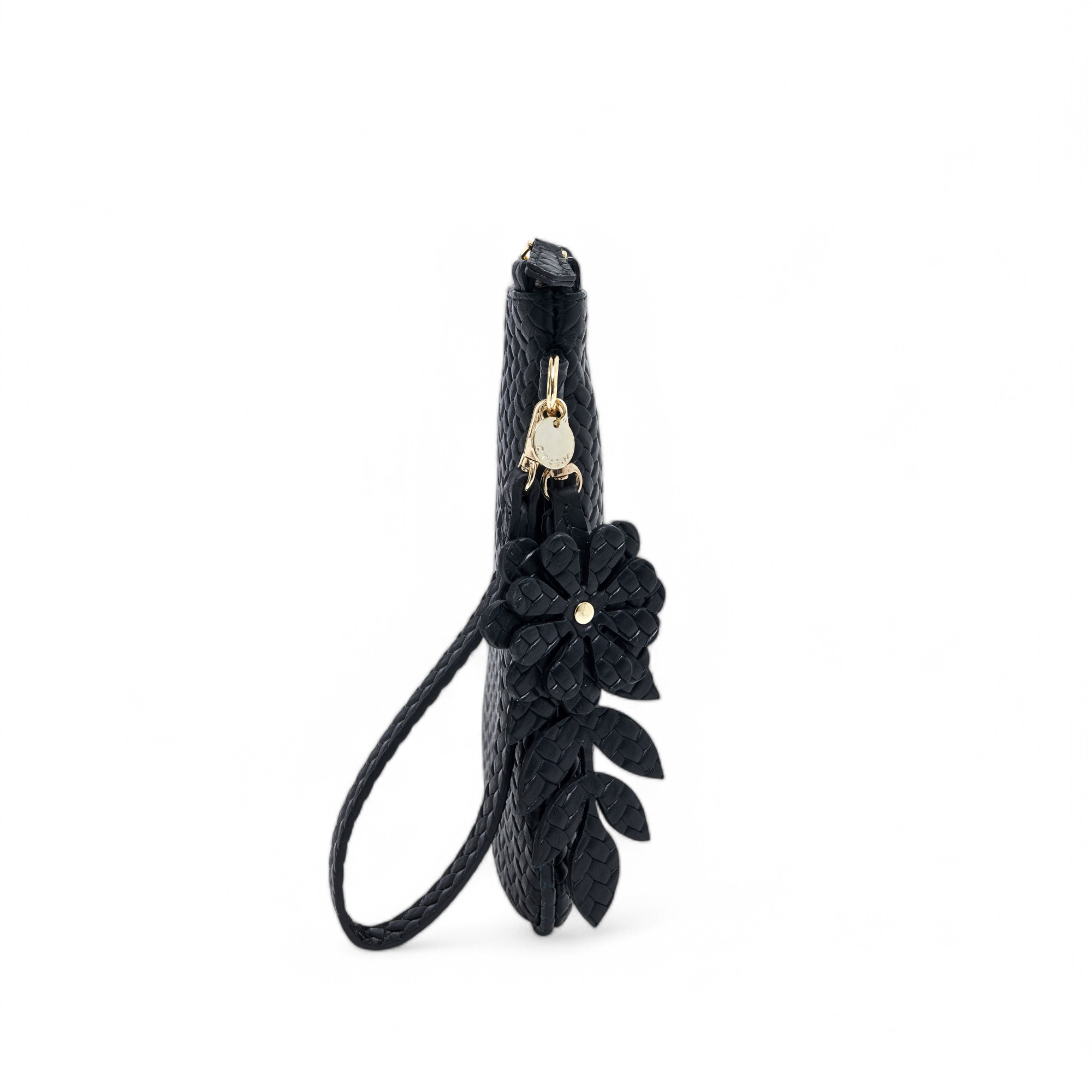 Otrera-Braided Clutch Black-Clutch-2-Milagron.com
