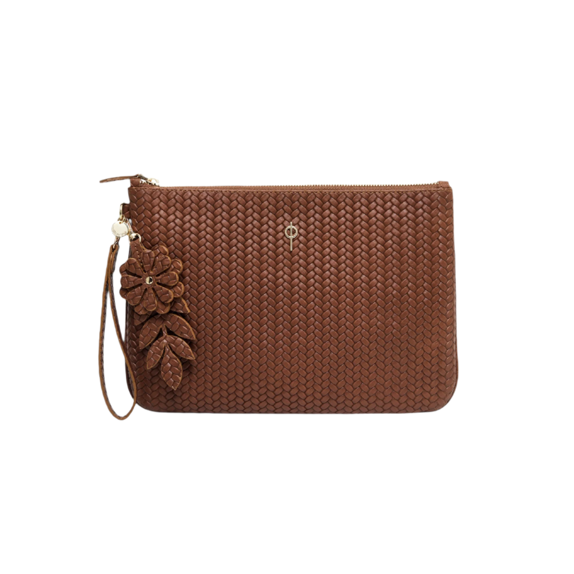 Otrera-Braided Clutch Brown-Clutch-1-Milagron.com