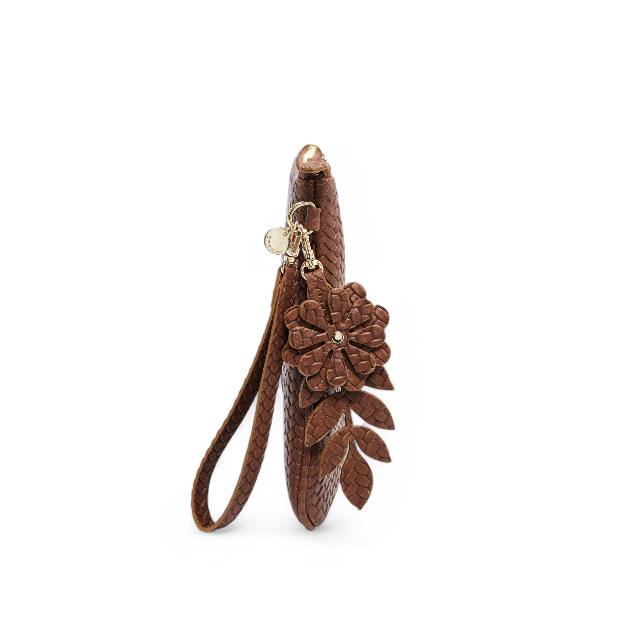 Otrera-Braided Clutch Brown-Clutch-2-Milagron.com