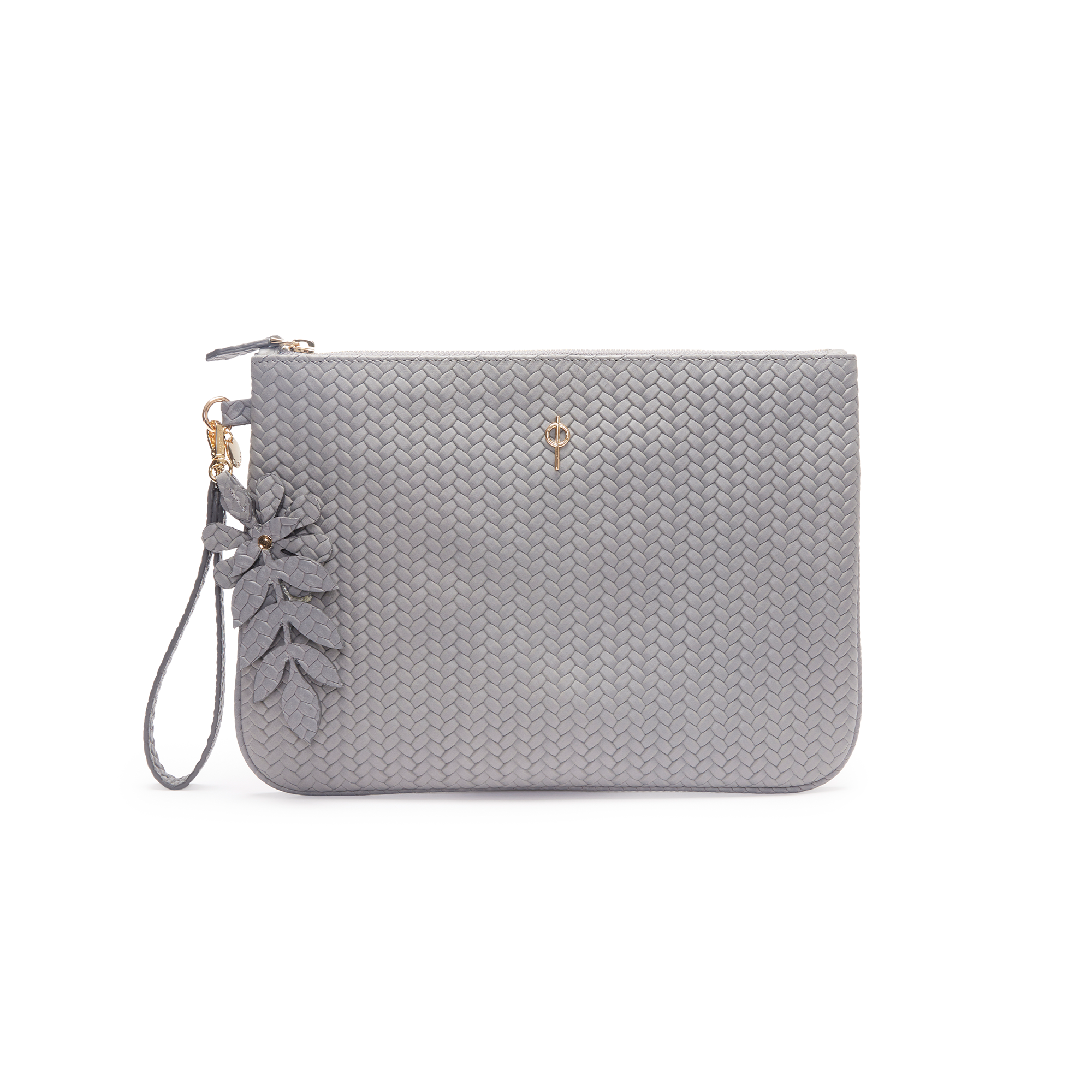 Otrera-Braided Clutch Grey-Clutch-1-Milagron.com