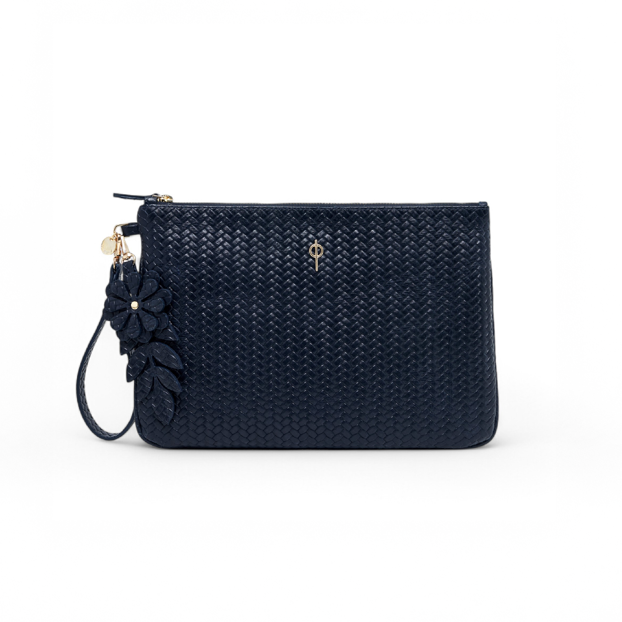 Otrera-Braided Clutch Navy-Clutch-1-Milagron.com