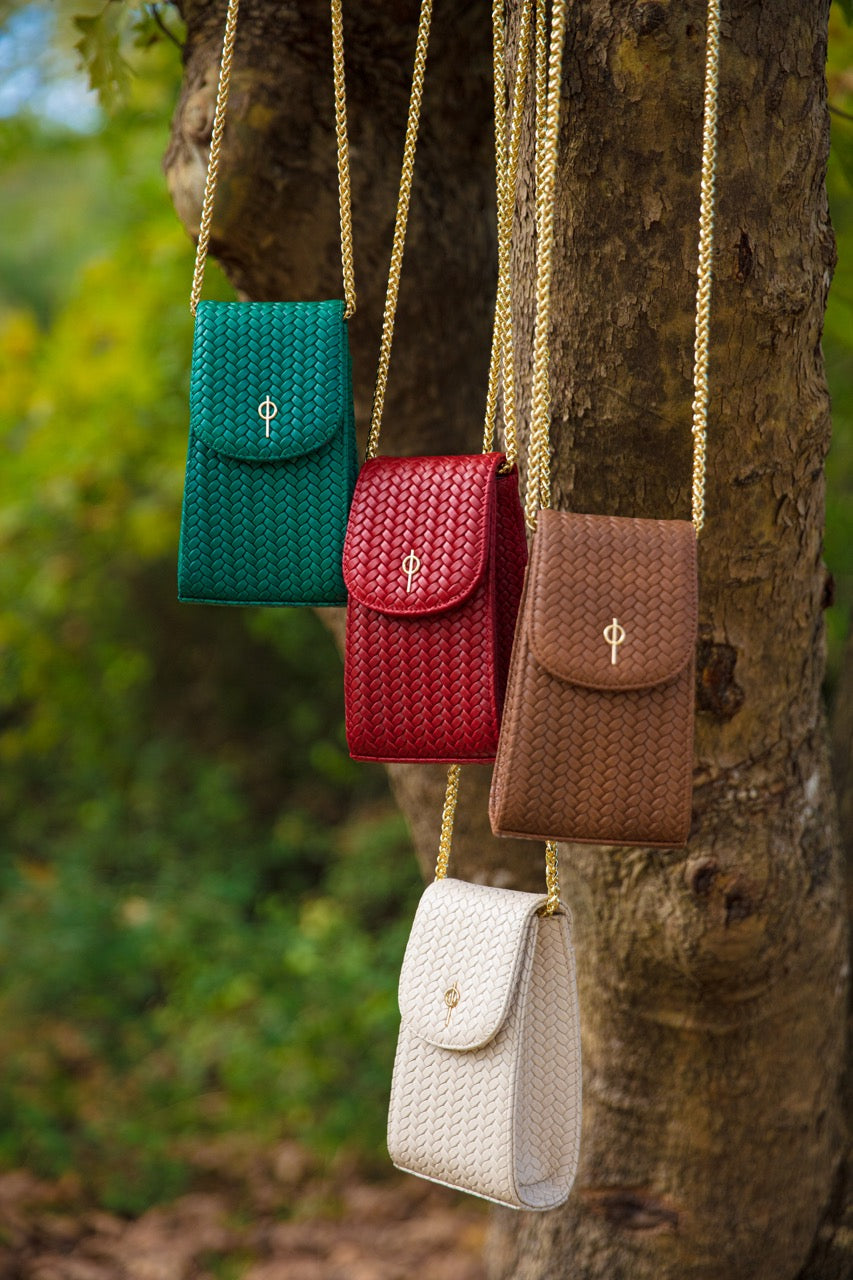 Otrera-Casey Braid Red-Telefon Çantası-4-Milagron.com