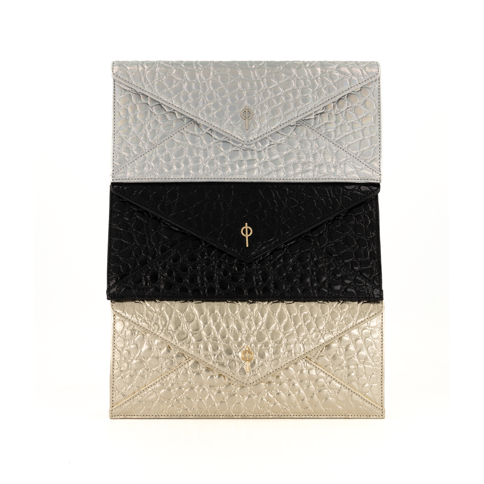 Otrera-Croco Night Bag Black-Clutch-5-Milagron.com