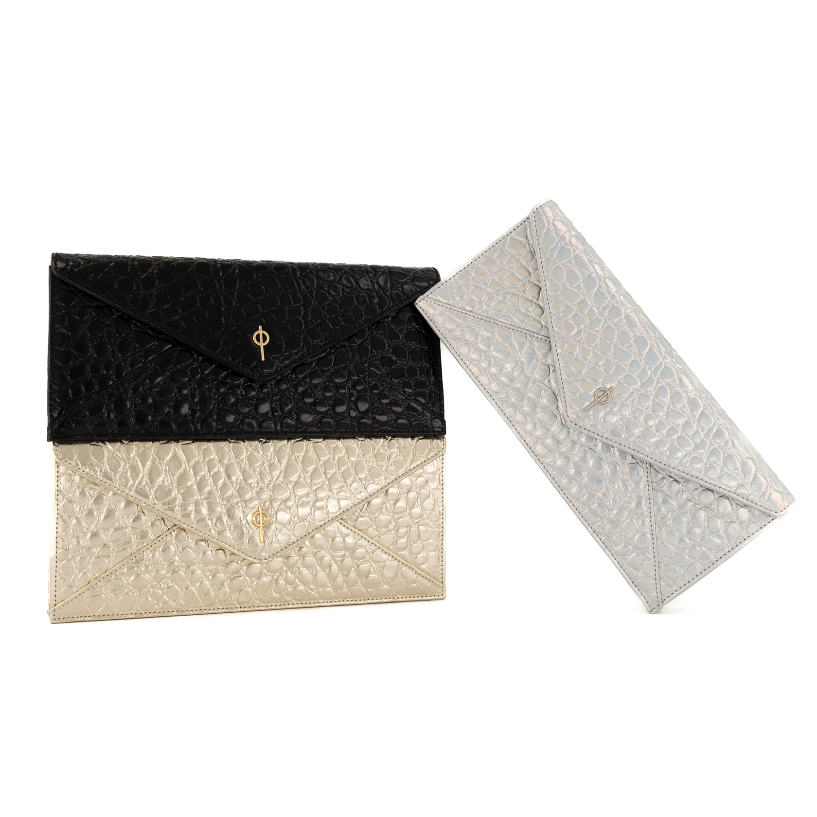 Otrera-Croco Night Bag Silver-Clutch-4-Milagron.com