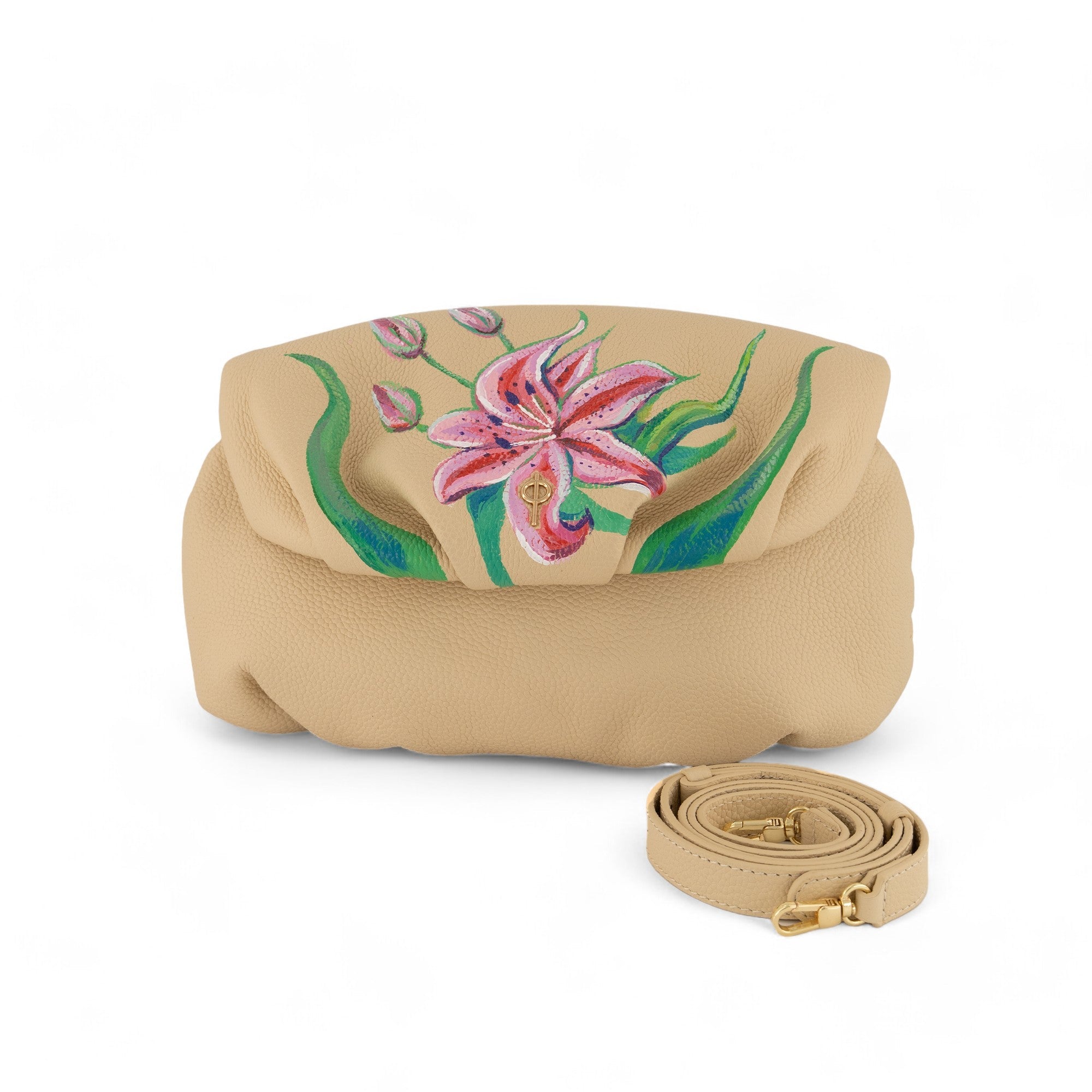 Otrera-Floral Fantasy Leda Beige-Omuz Çantası-1-Milagron.com