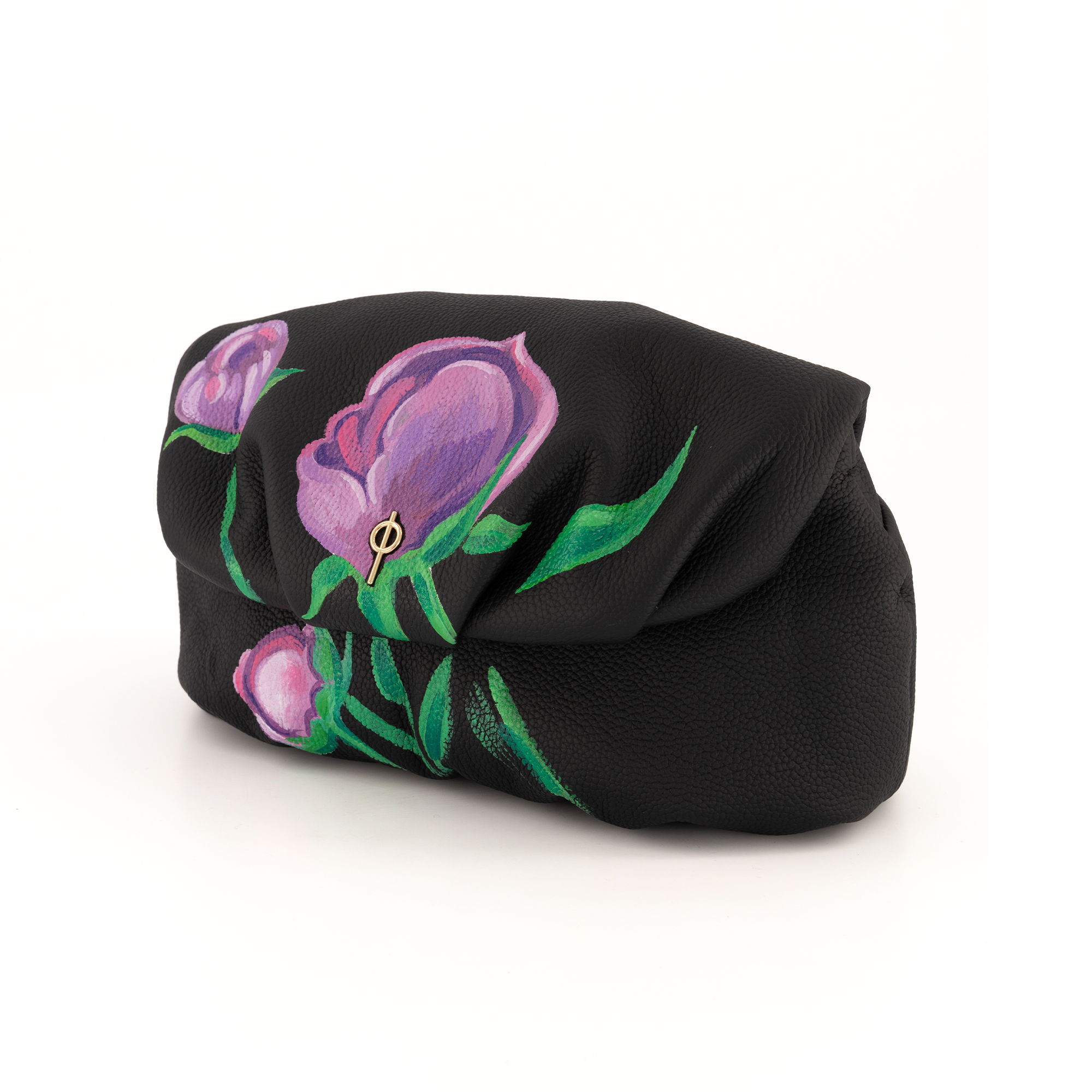 Otrera-Floral Fantasy Leda Black-Omuz Çantası-2-Milagron.com