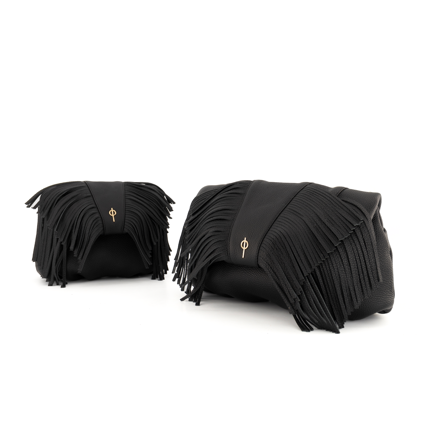 Otrera-Fringe Leda Black-Clutch-3-Milagron.com