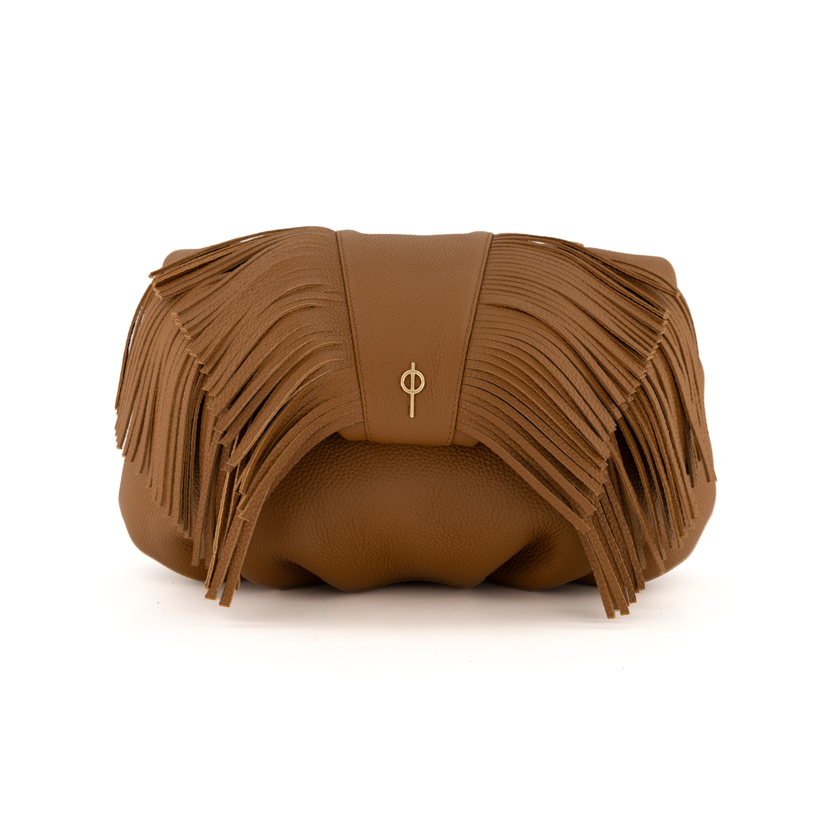 Otrera-Fringe Leda Tan-Clutch-1-Milagron.com