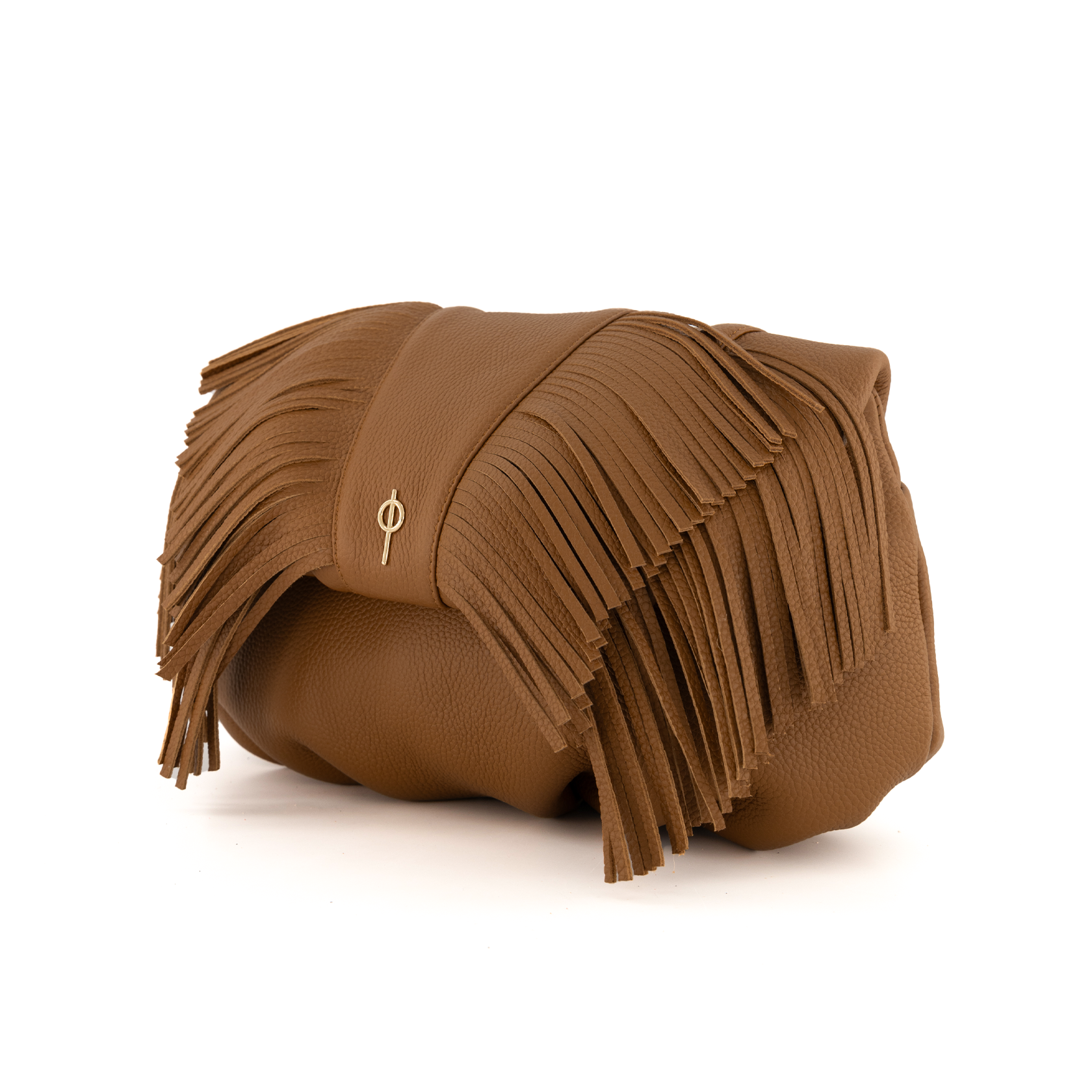 Otrera-Fringe Leda Tan-Clutch-2-Milagron.com