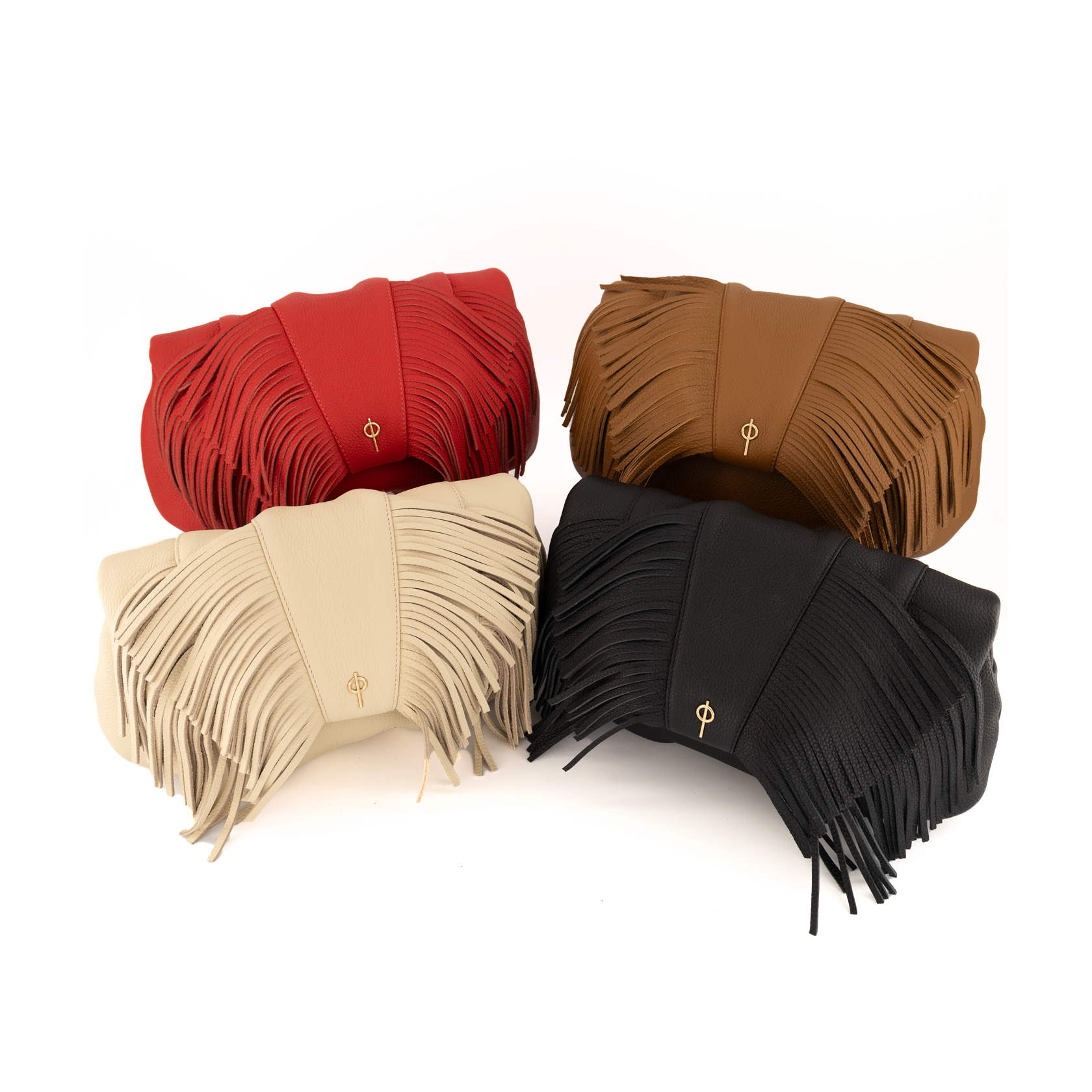 Otrera-Fringe Leda Tan-Clutch-4-Milagron.com