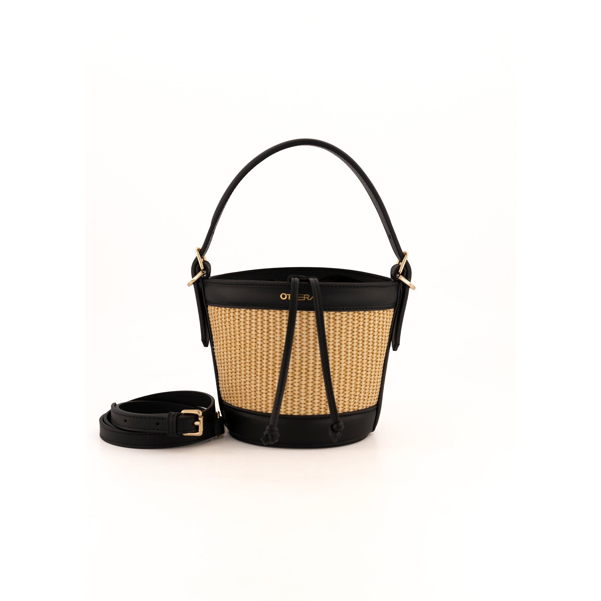 Otrera-Helios Bucket Bag Black-Omuz Çantası-4-Milagron.com