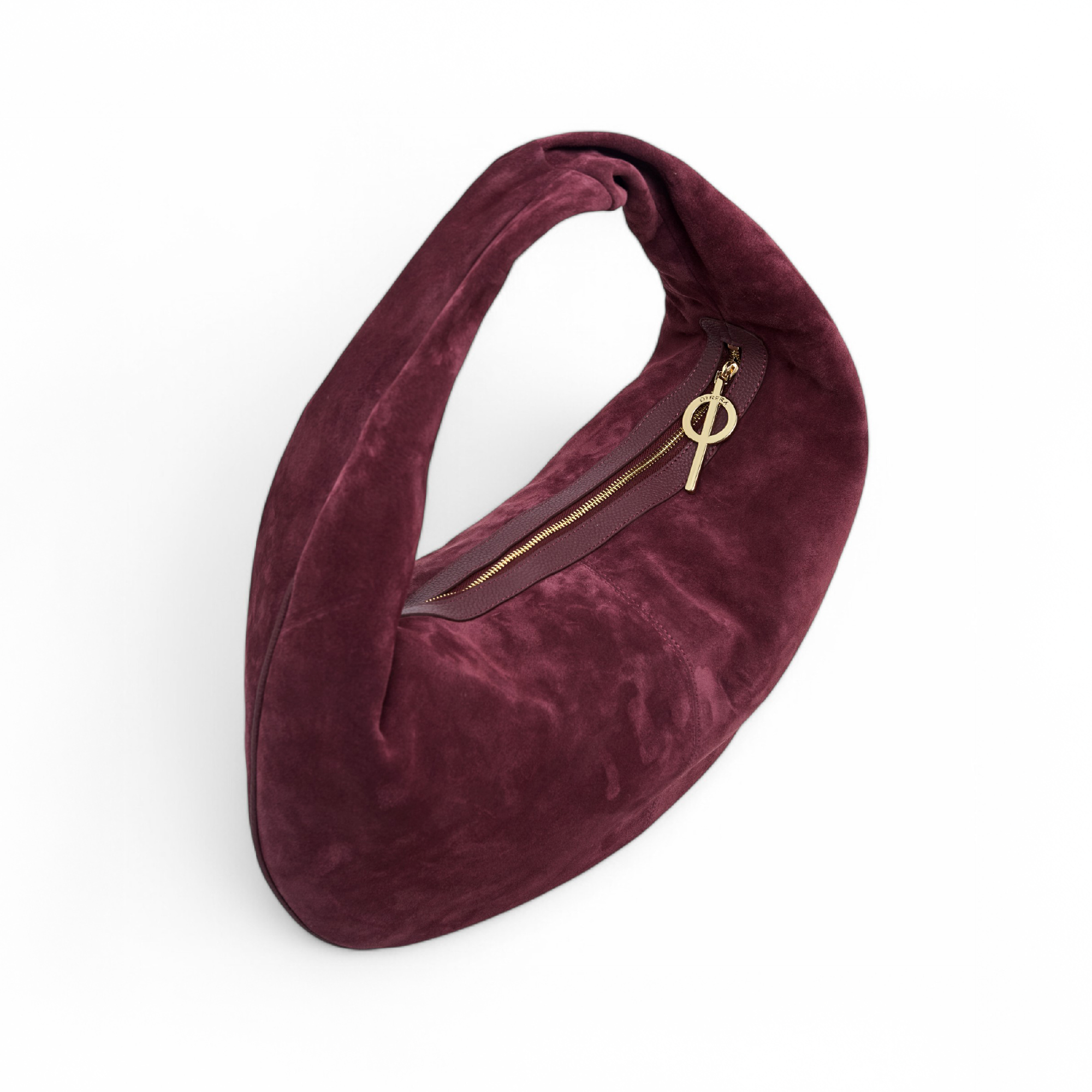 Otrera-Juno Suede Burgundy-Omuz çantası-2-Milagron.com