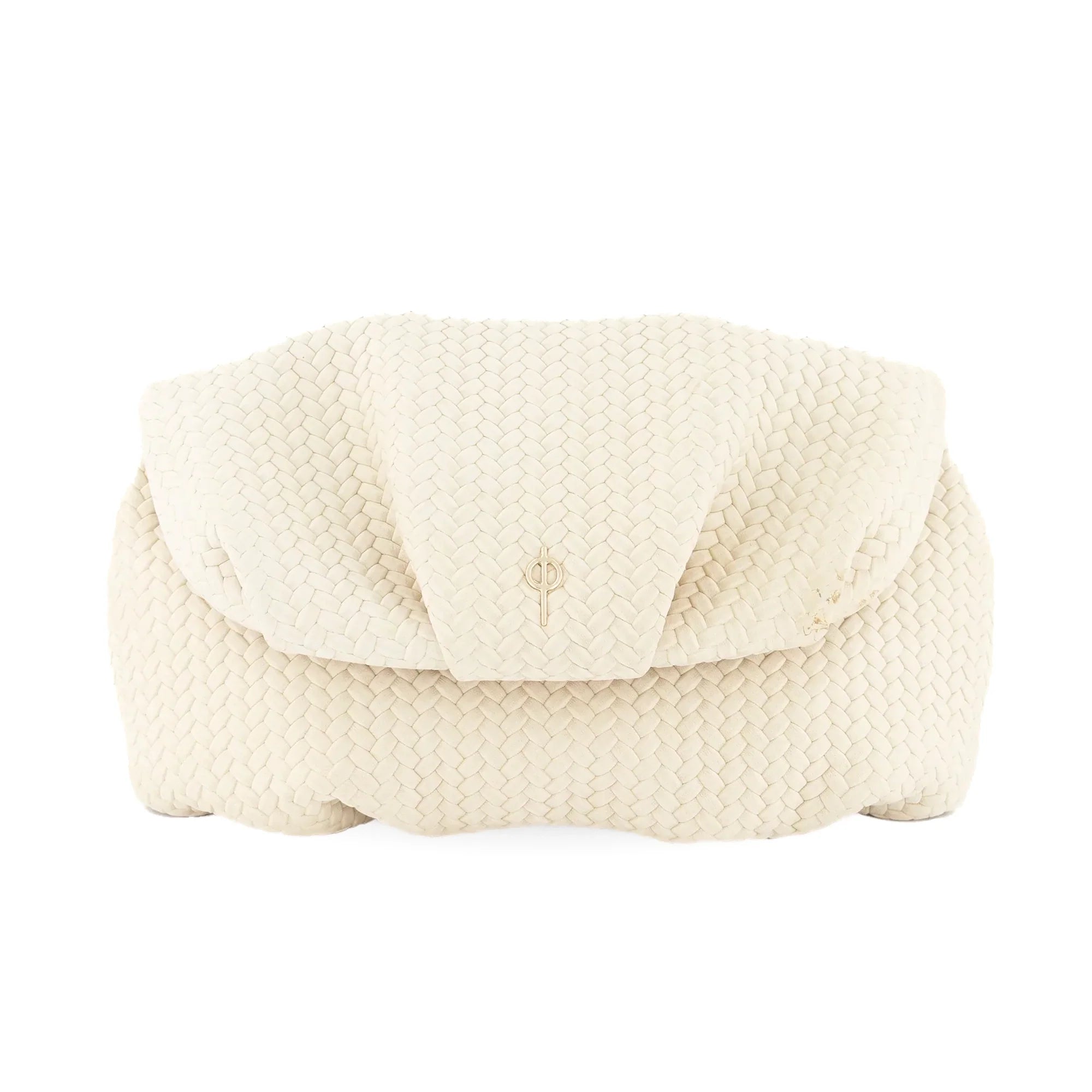Otrera-Leda Braid Beige-Clutch-1-Milagron.com