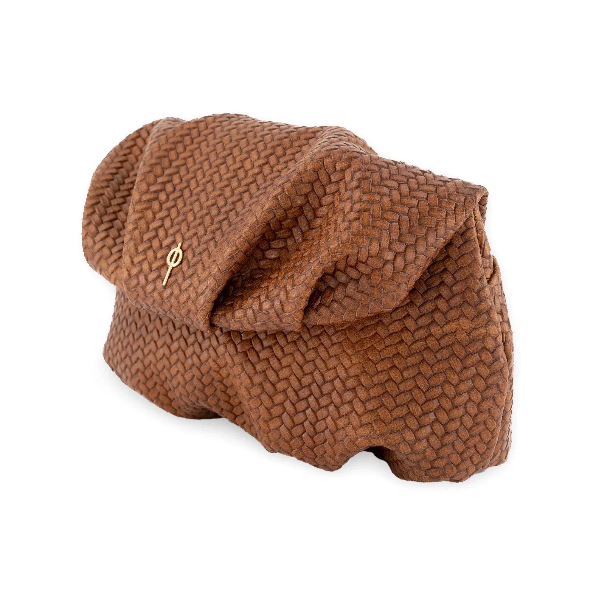 Otrera-Leda Braid Brown-Clutch-2-Milagron.com