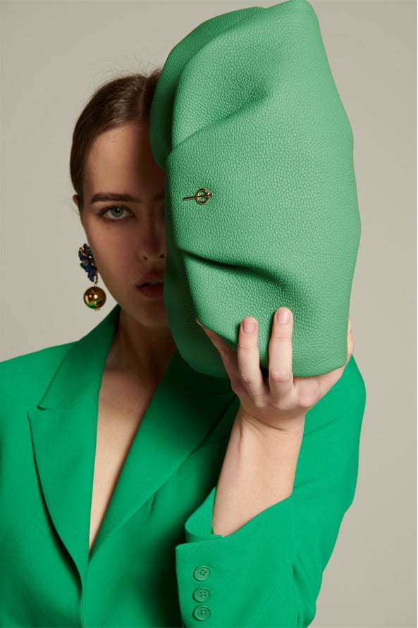 Otrera-Leda Floater Green-Clutch-3-Milagron.com